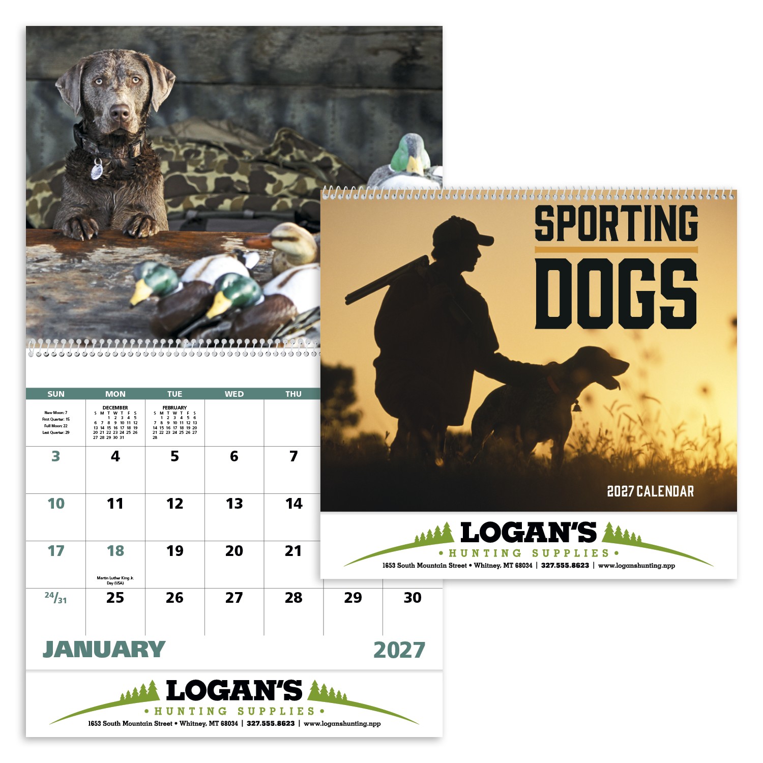 Picture of Good Value™ Sporting Dogs - Spiral Calendar