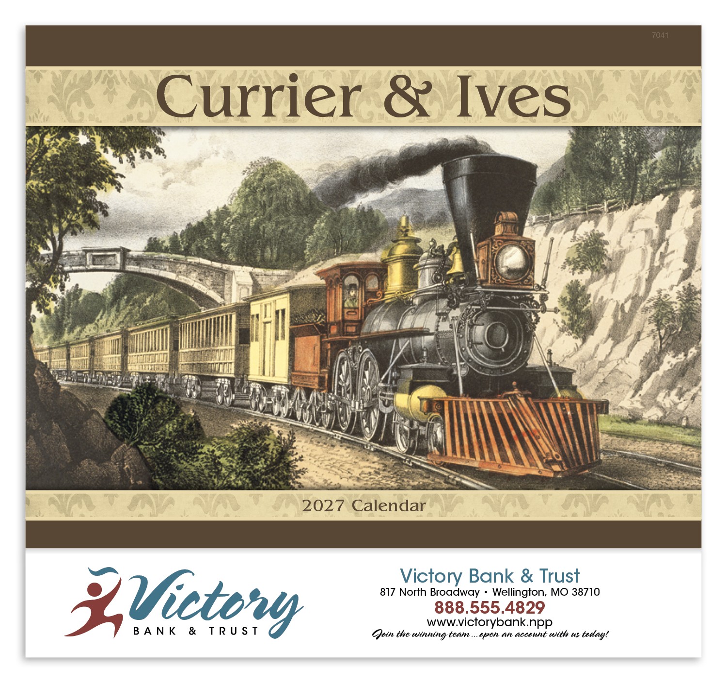 Picture of Good Value™ Currier & Ives - Stapled Calendar