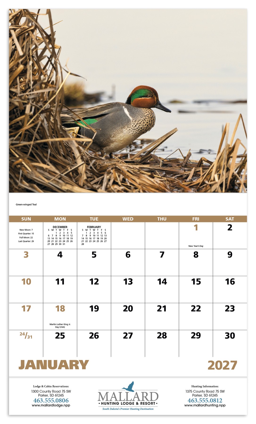 Picture of Good Value™ Waterfowl - Stapled Calendar