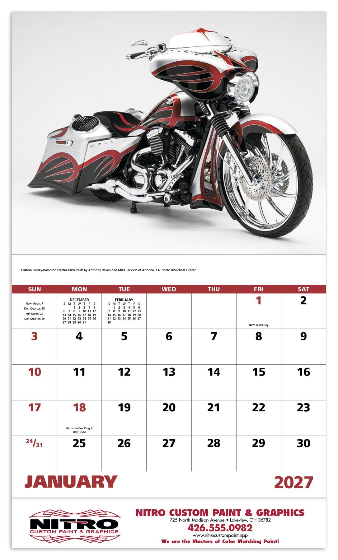 Picture of Good Value™ Motorcycles - Stapled Calendar