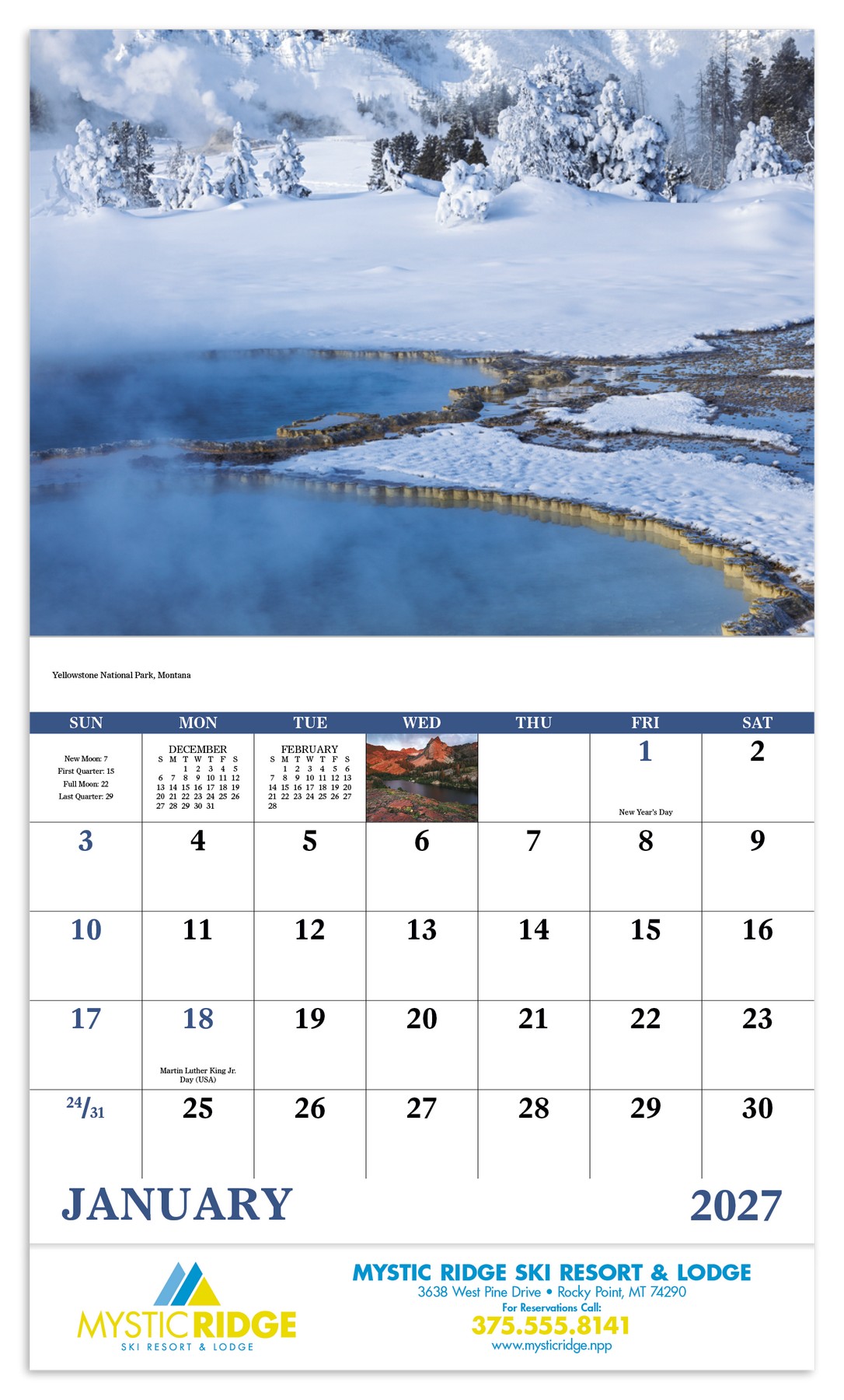 Picture of Good Value™ Rocky Mountains - Stapled Calendar
