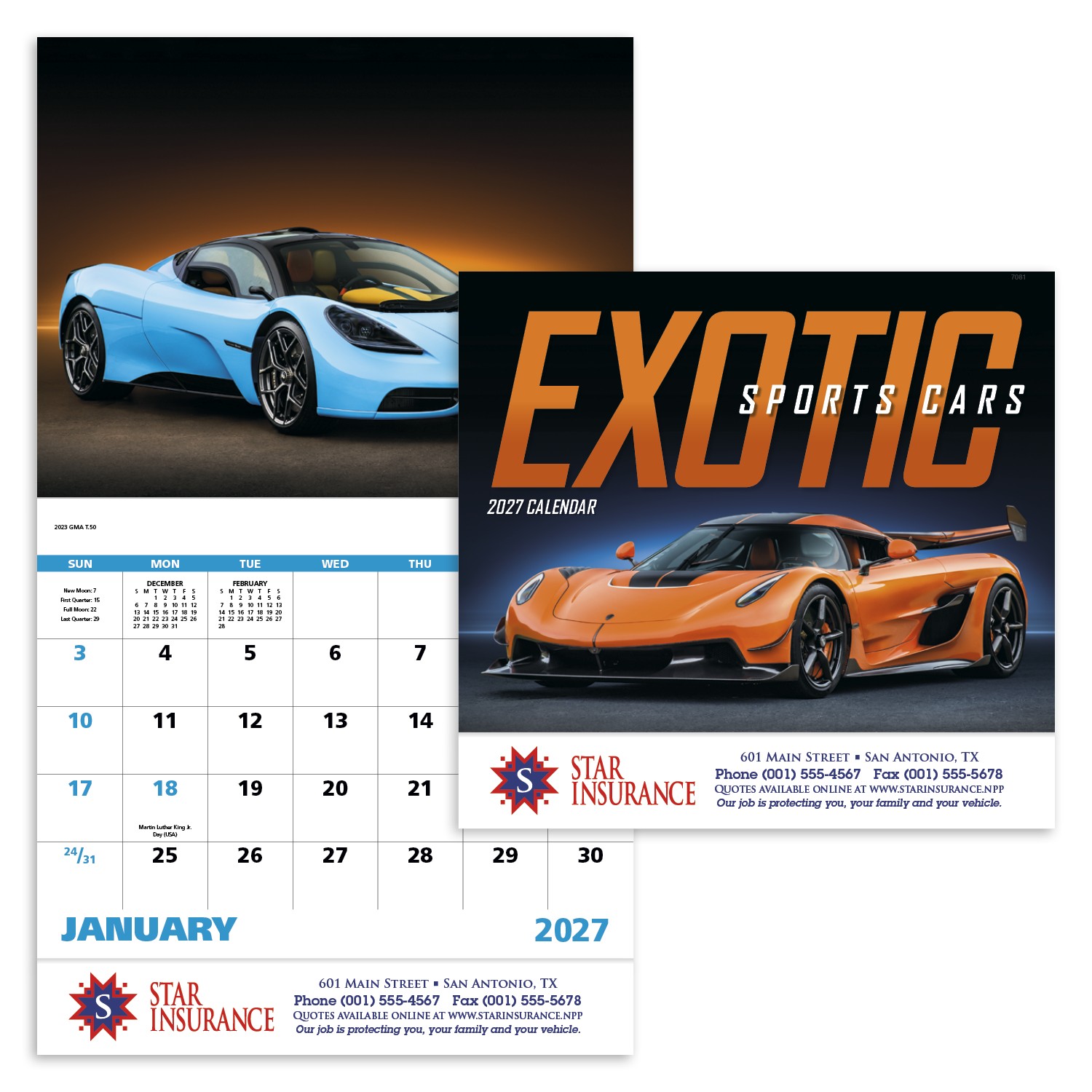 Picture of Good Value™ Exotic Sports Cars - Stapled Calendar
