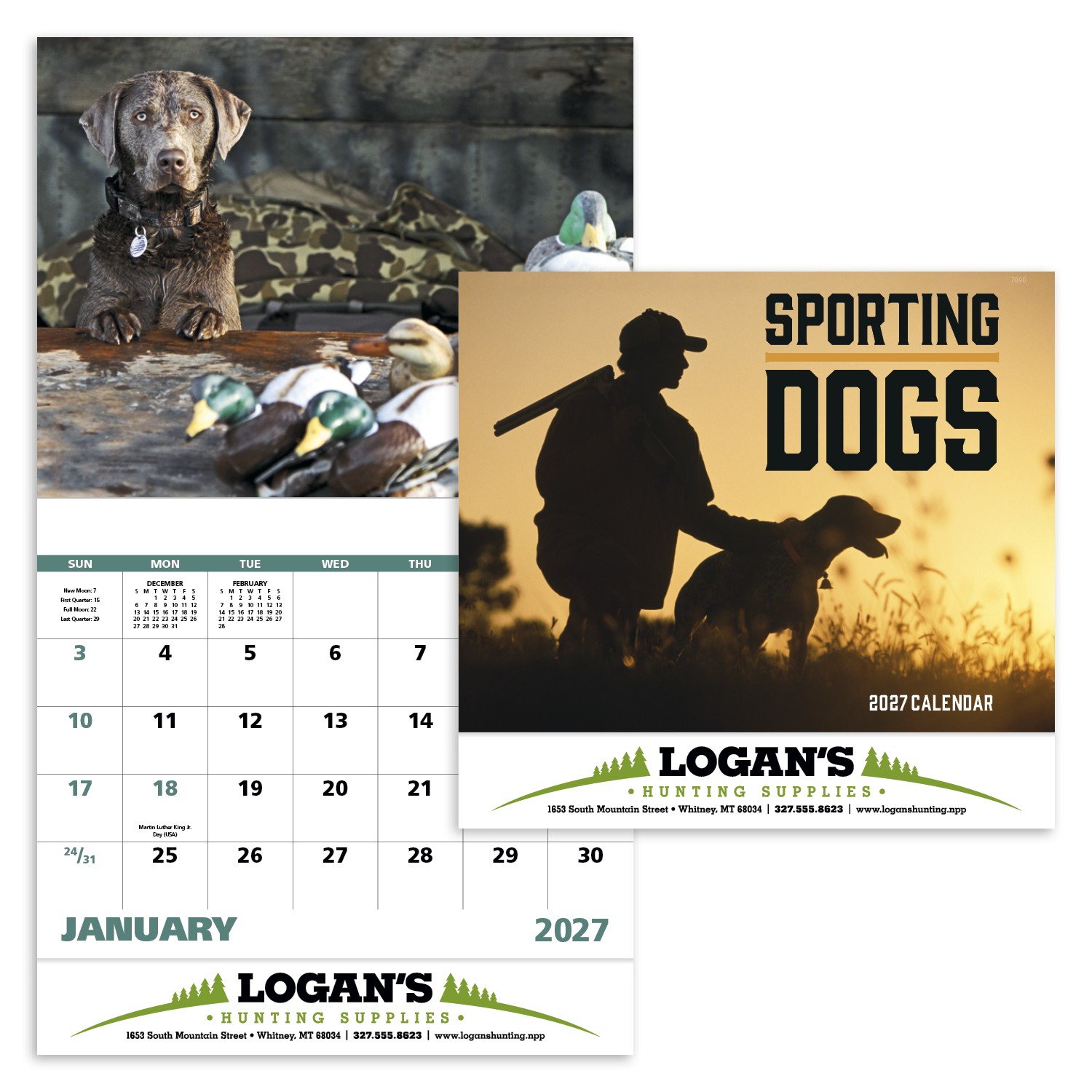 Picture of Good Value™ Sporting Dogs - Stapled Calendar