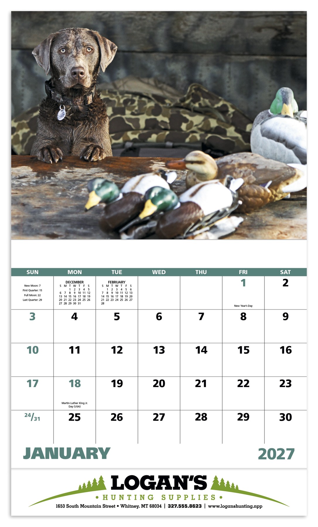 Picture of Good Value™ Sporting Dogs - Stapled Calendar