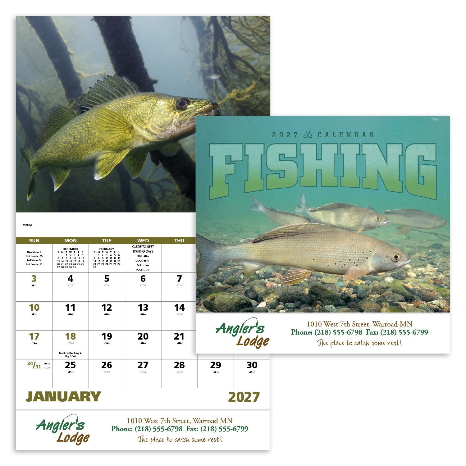 Picture of Good Value™ Fishing - Stapled Calendar