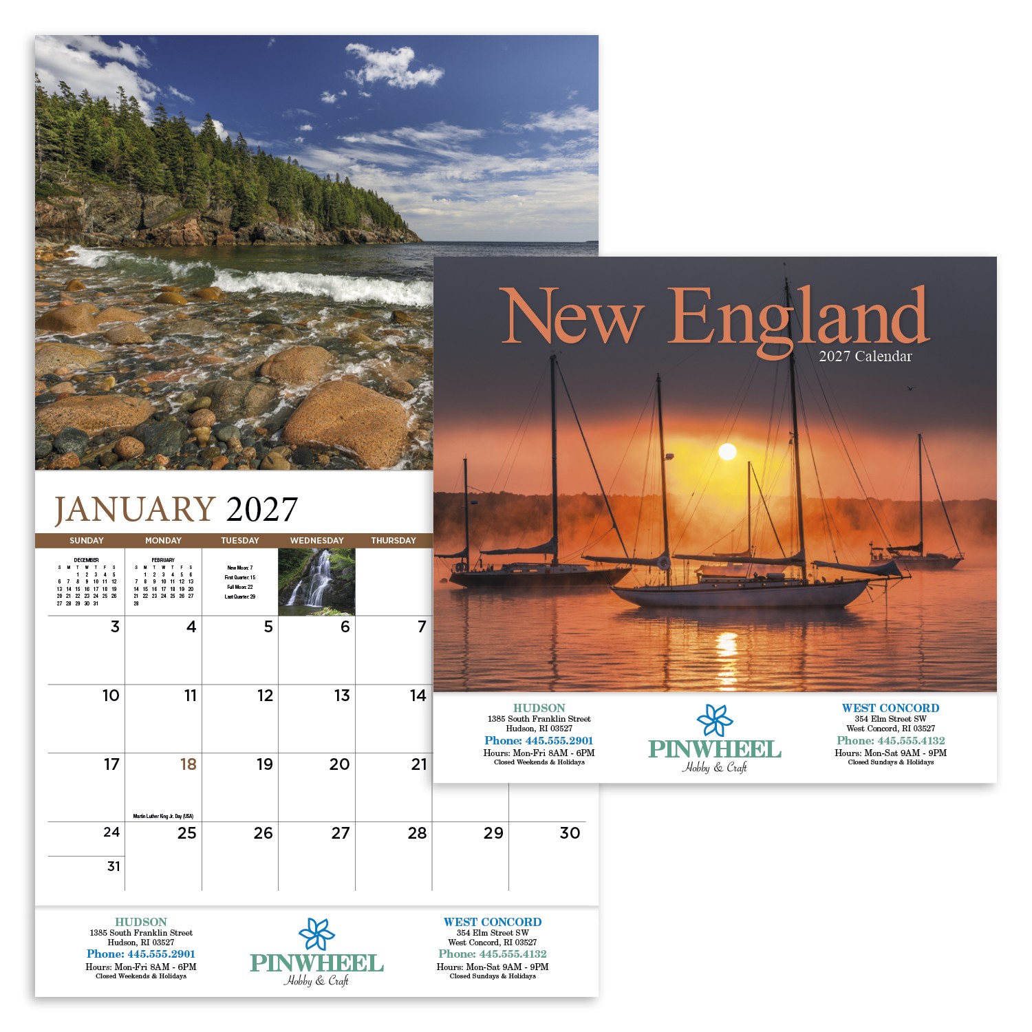 Picture of HotLine® Products New England Appointment Calendar - Stapled