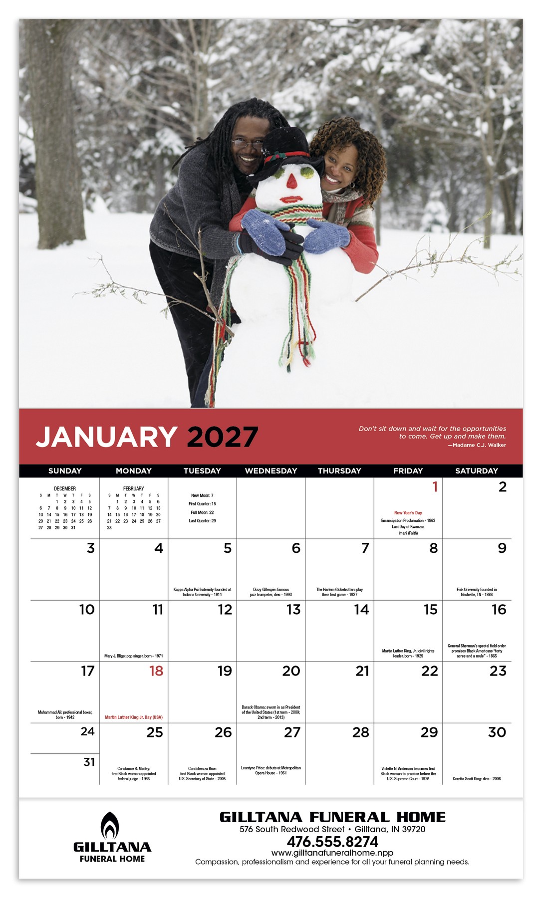 Picture of HotLine® Products Everyday Celebrations Appointment Calendar - Stapled