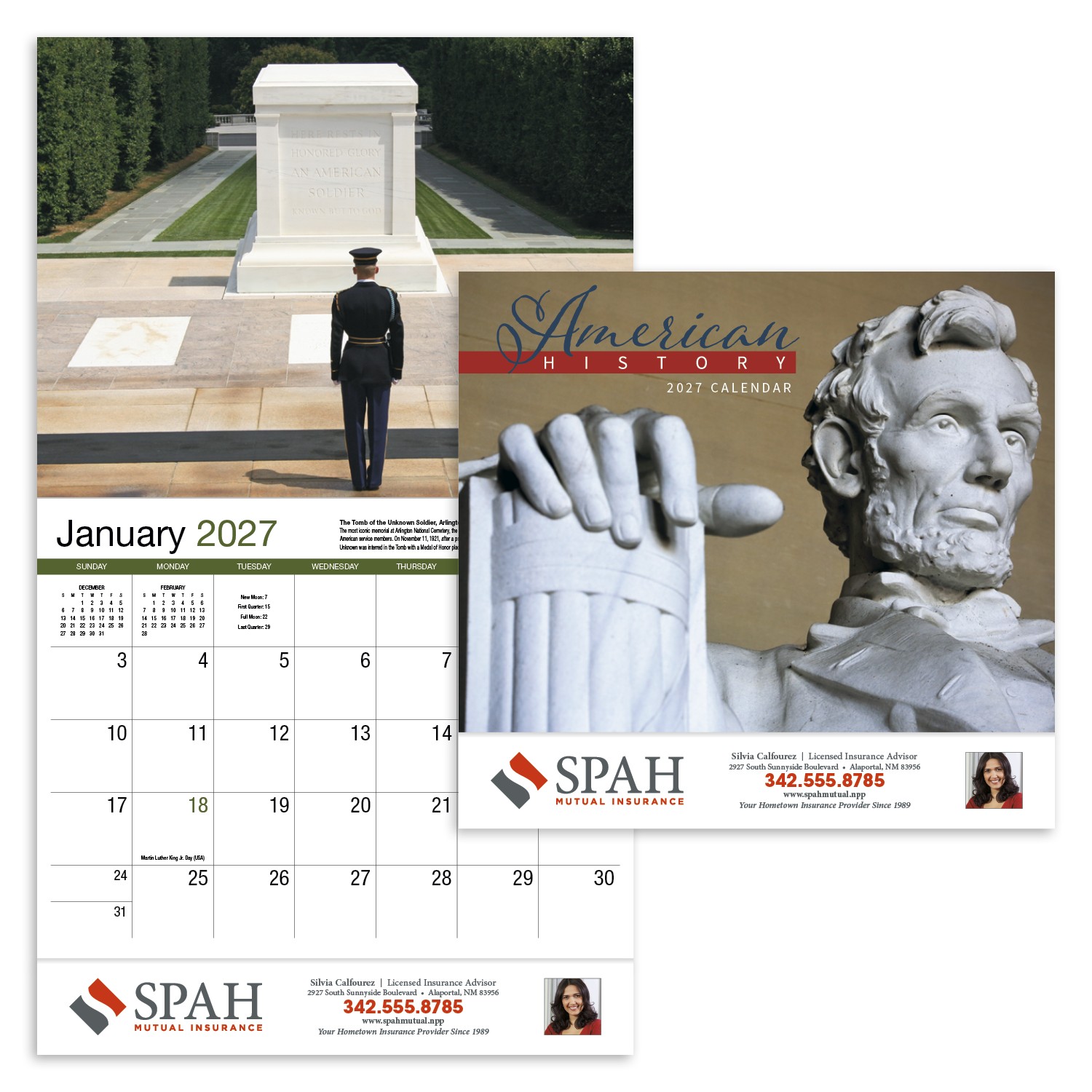 Picture of HotLine® Products American History Appointment Calendar - Stapled