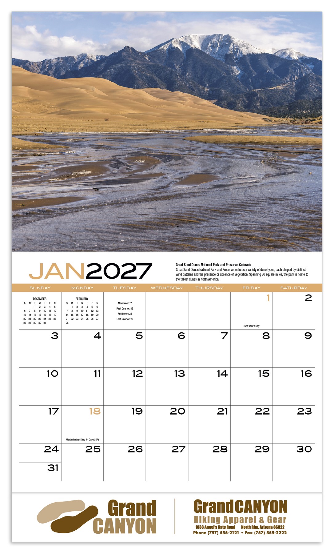 Picture of HotLine® Products Earth Appointment Calendar - Stapled