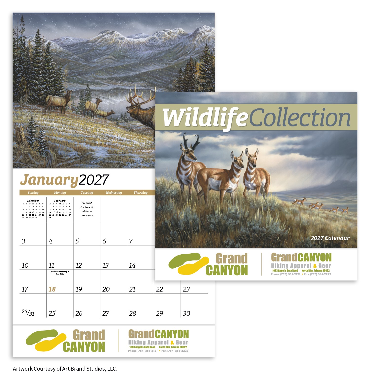 Picture of HotLine® Products Wildlife Collection Appointment Calendar - Stapled