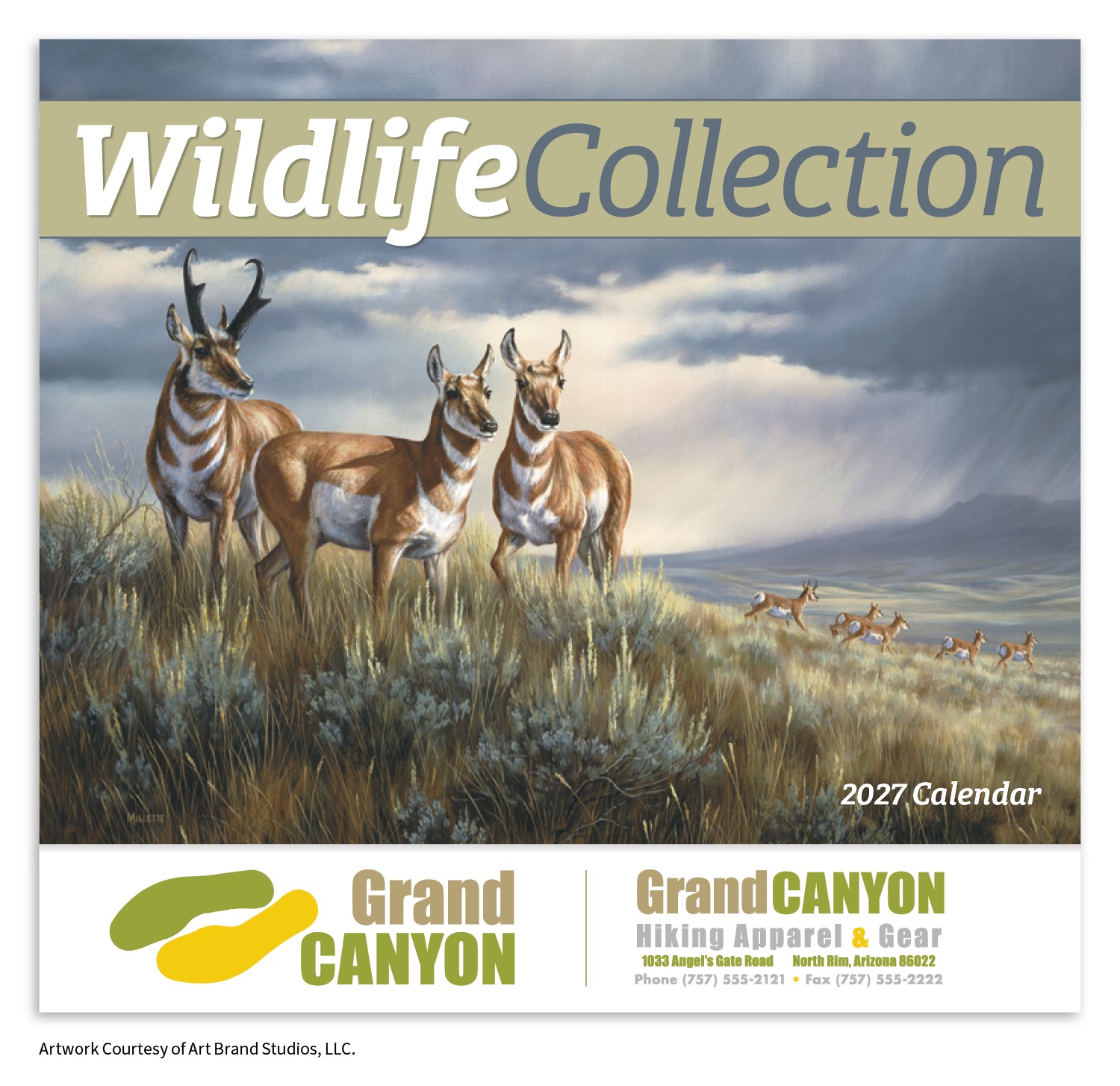 Picture of HotLine® Products Wildlife Collection Appointment Calendar - Stapled