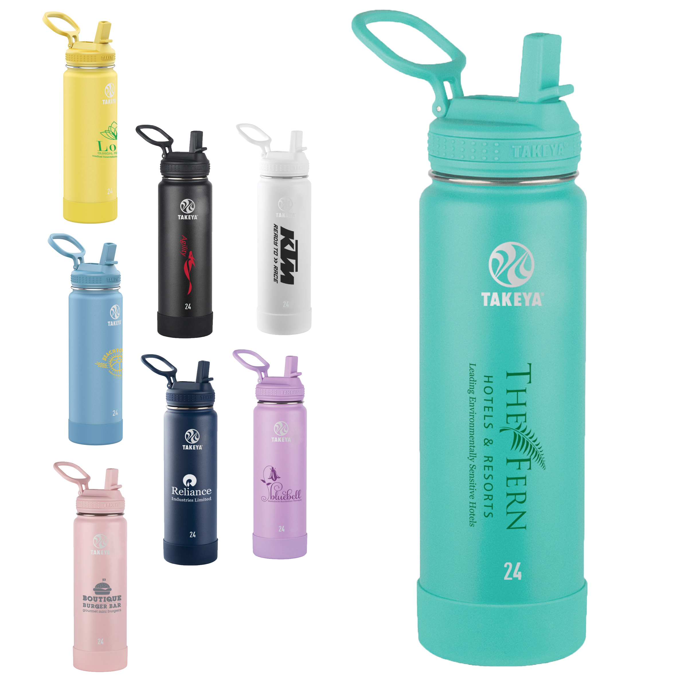 Picture of Takeya® 24 oz. Water Bottle with Actives Straw Lid™