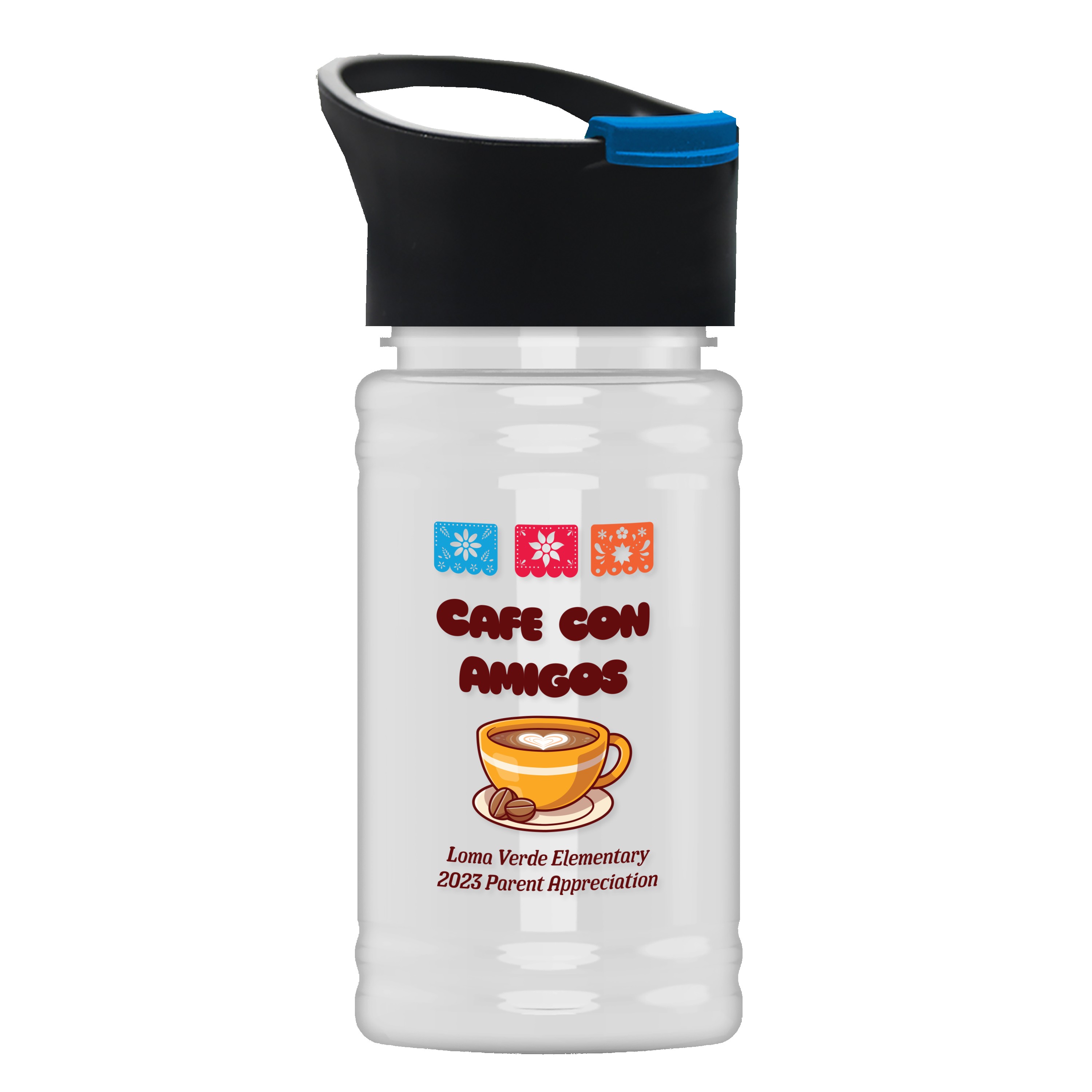 Picture of Garyline® Mini RPET Bottle with Pop-Up Lid - 16 oz.