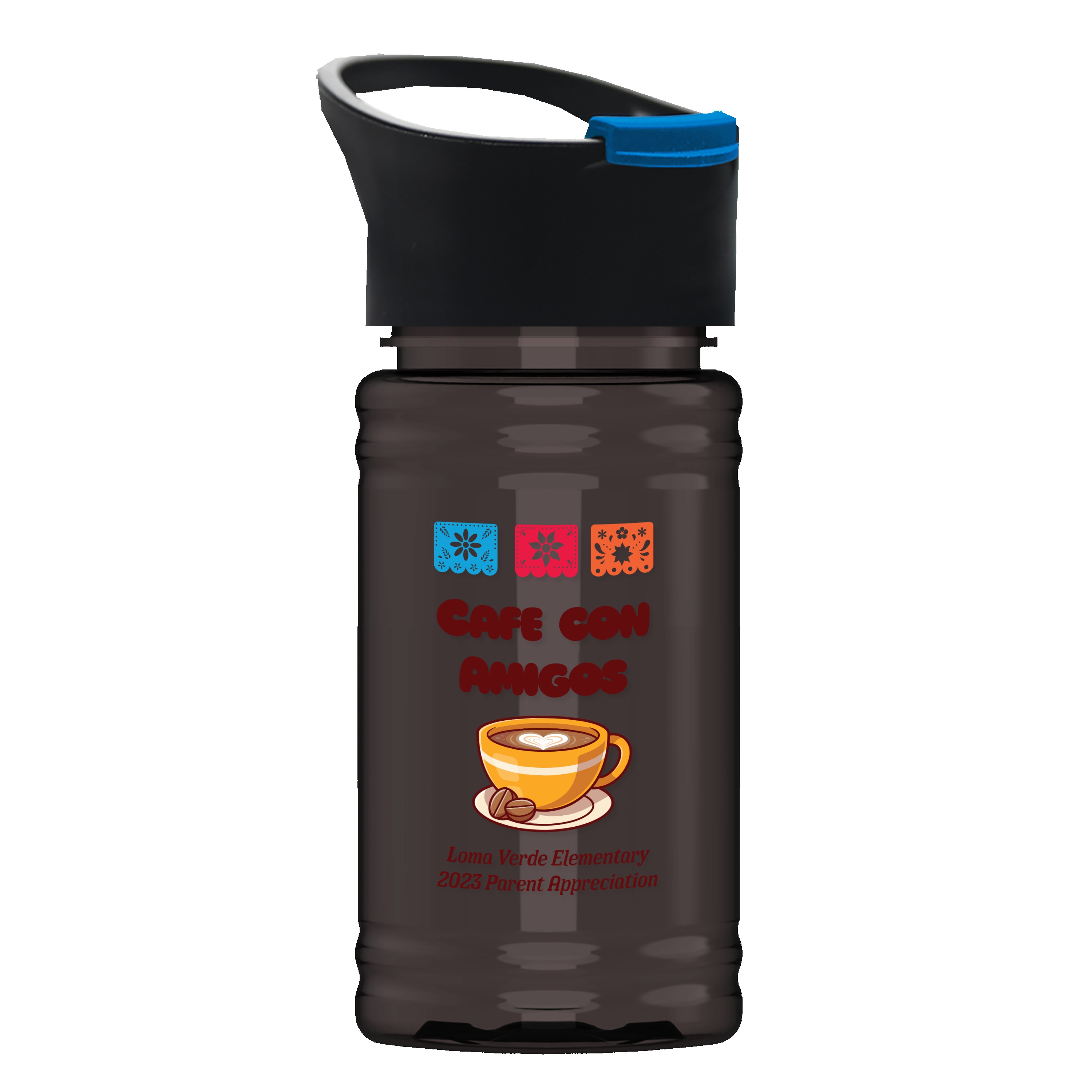 Picture of Garyline® Mini RPET Bottle with Pop-Up Lid - 16 oz.