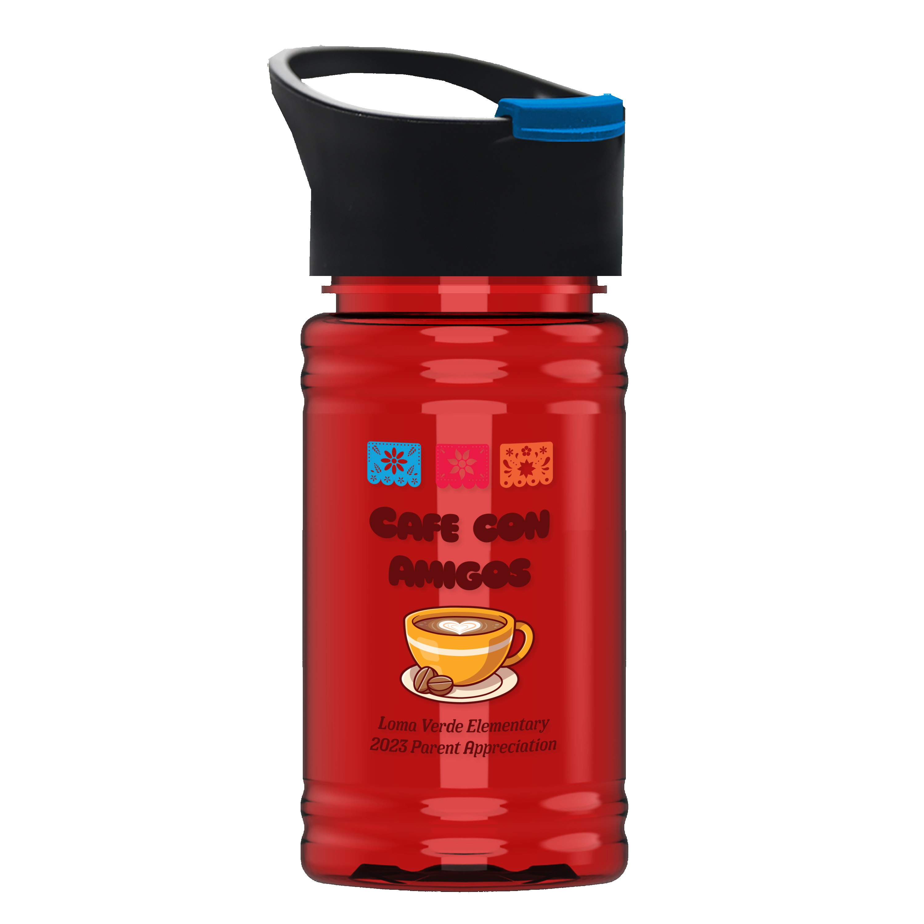 Picture of Garyline® Mini RPET Bottle with Pop-Up Lid - 16 oz.