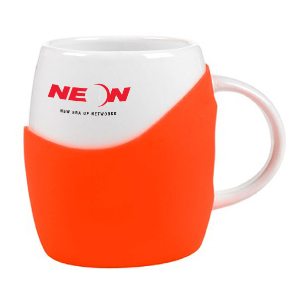 Picture of 14 oz Rotunda with Silicone Band Mug