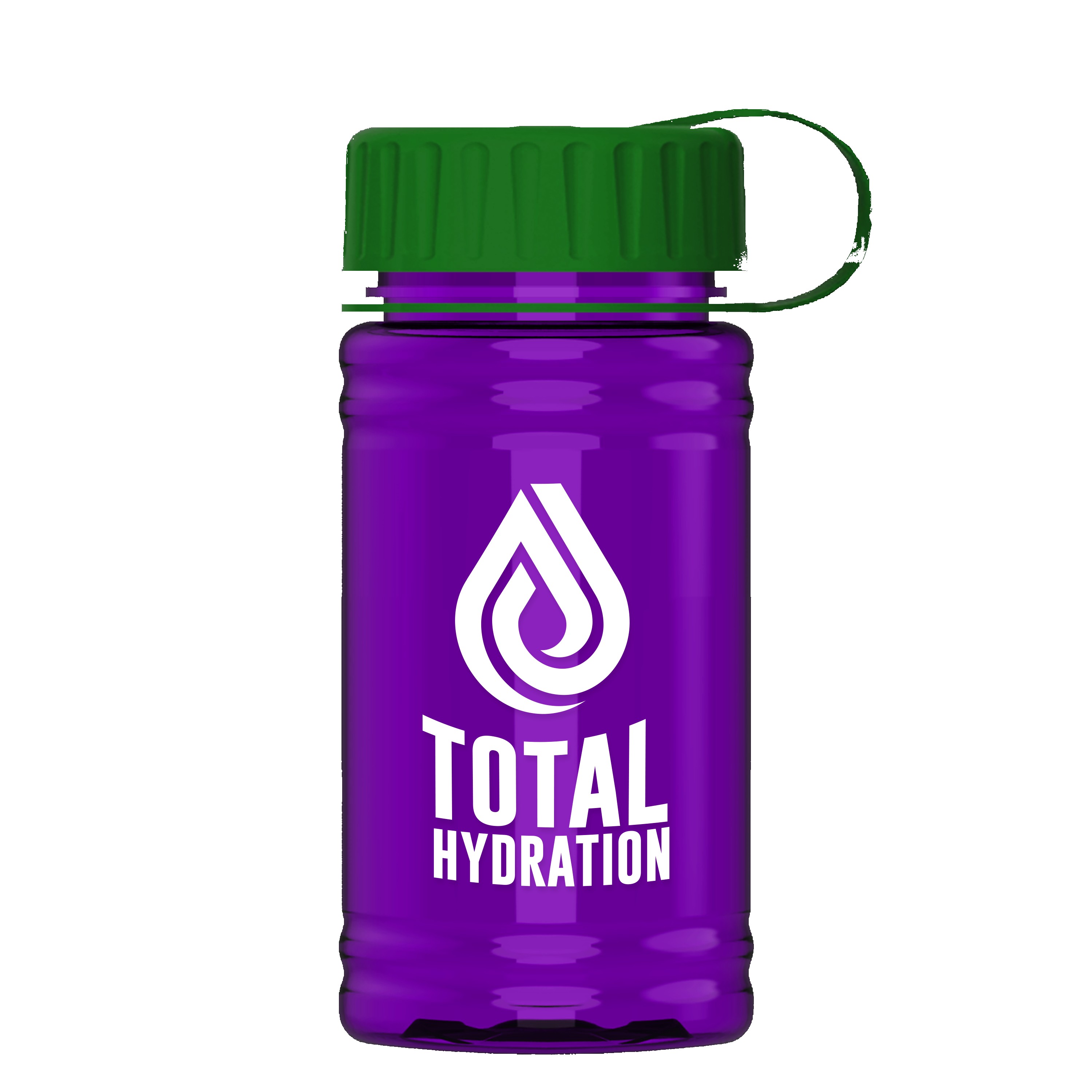 Picture of Garyline® Mini RPET Bottle with Tethered Lid - 16 oz.
