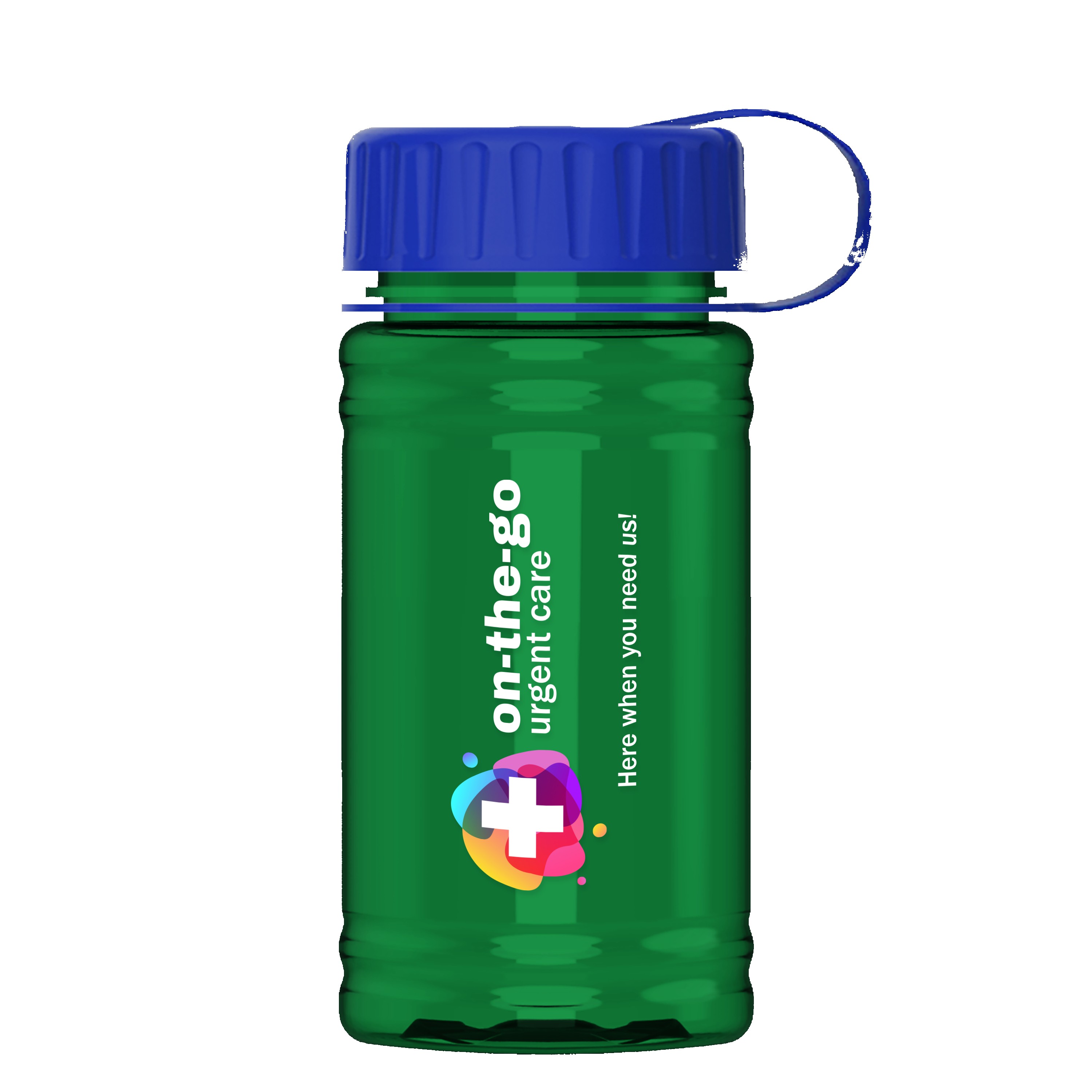 Picture of Garyline® Mini RPET Bottle with Tethered Lid - 16 oz.