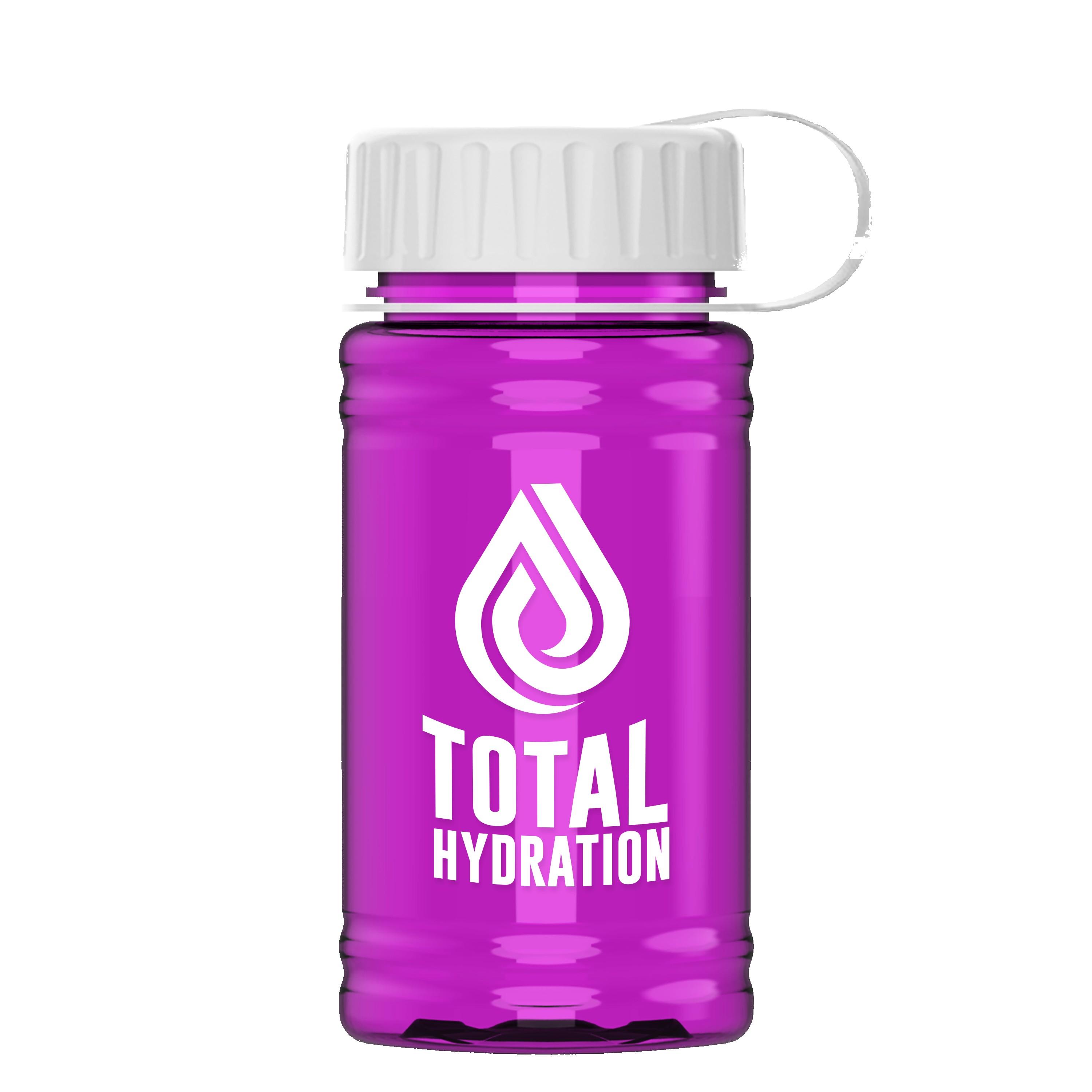 Picture of Garyline® Mini RPET Bottle with Tethered Lid - 16 oz.