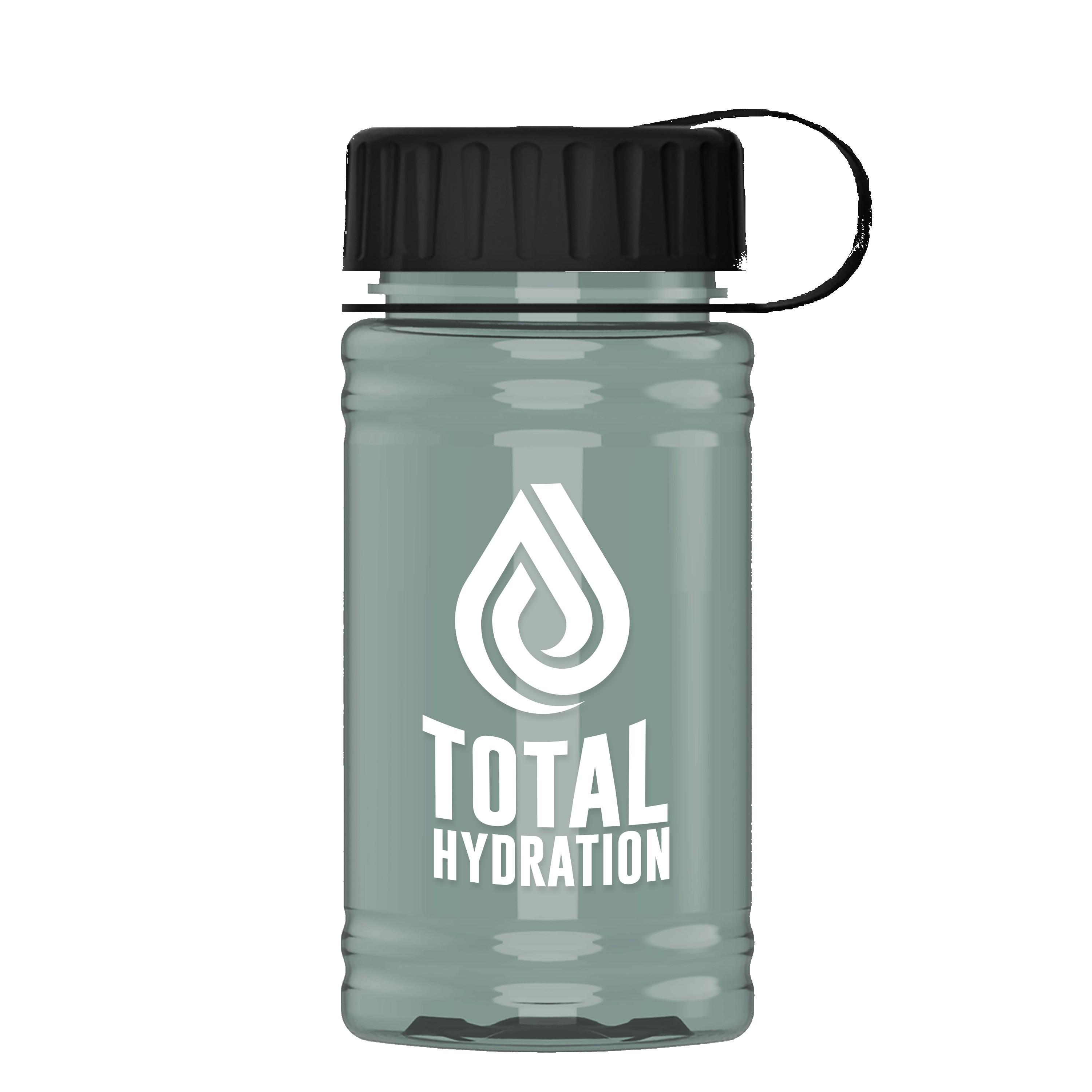 Picture of Garyline® Mini RPET Bottle with Tethered Lid - 16 oz.