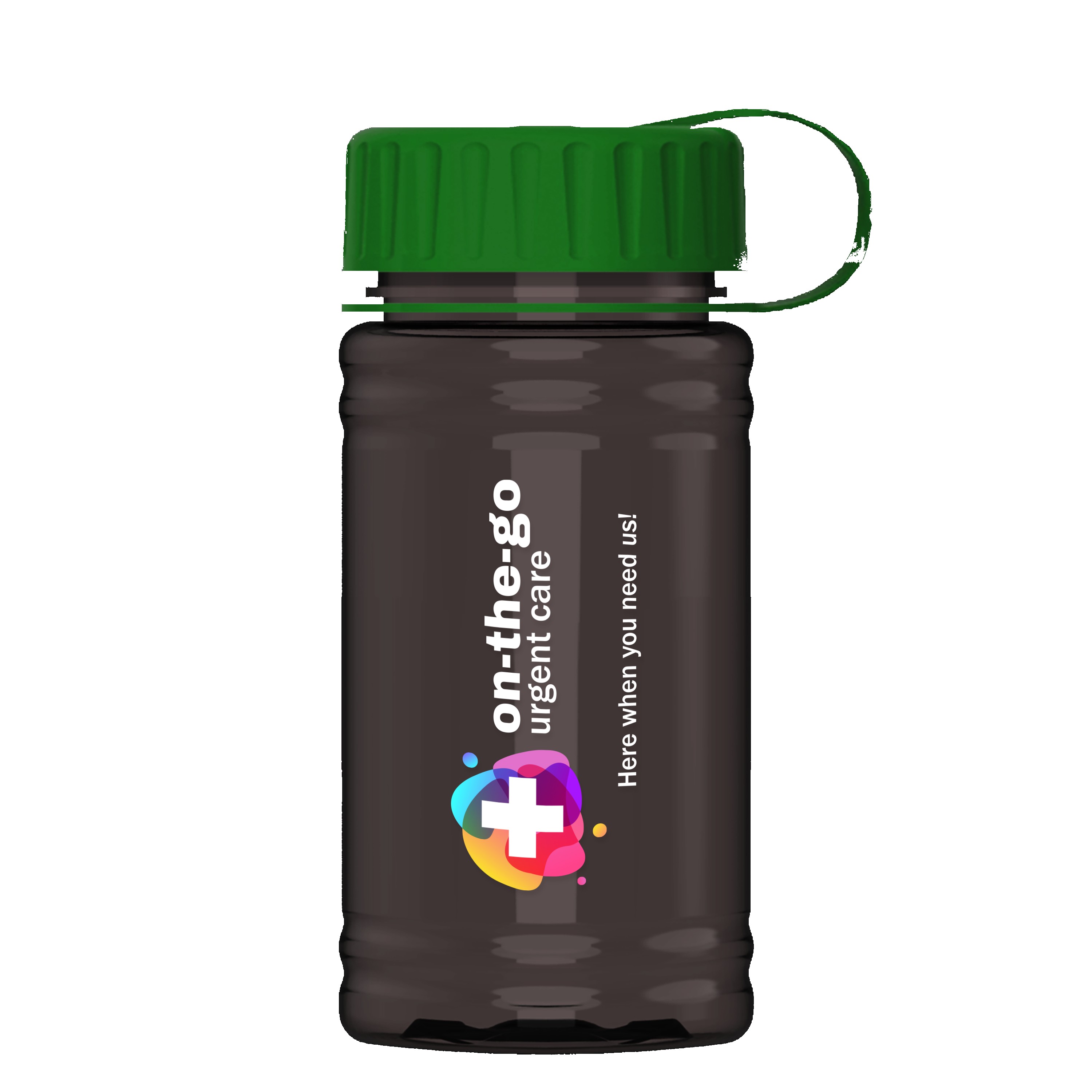 Picture of Garyline® Mini RPET Bottle with Tethered Lid - 16 oz.