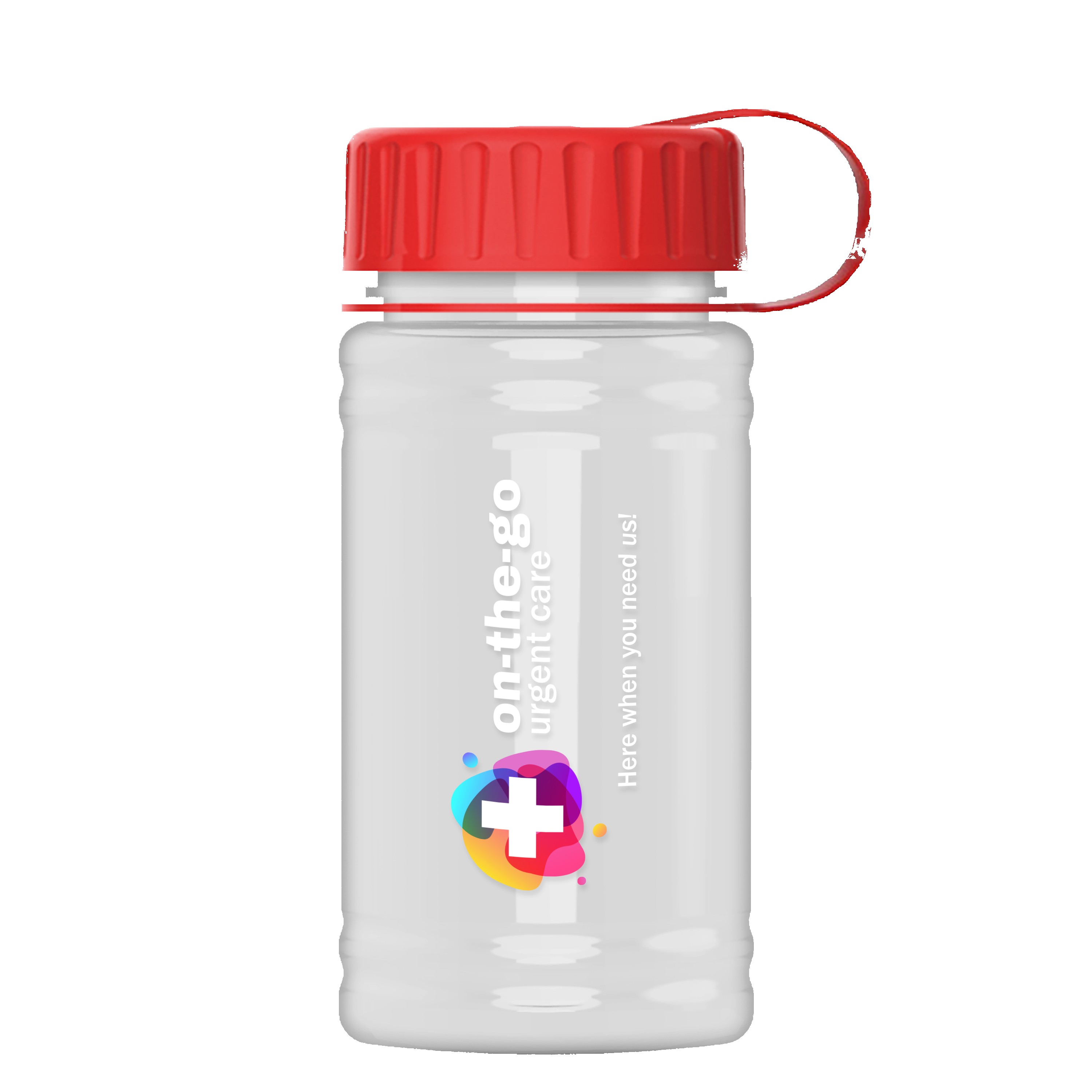Picture of Garyline® Mini RPET Bottle with Tethered Lid - 16 oz.
