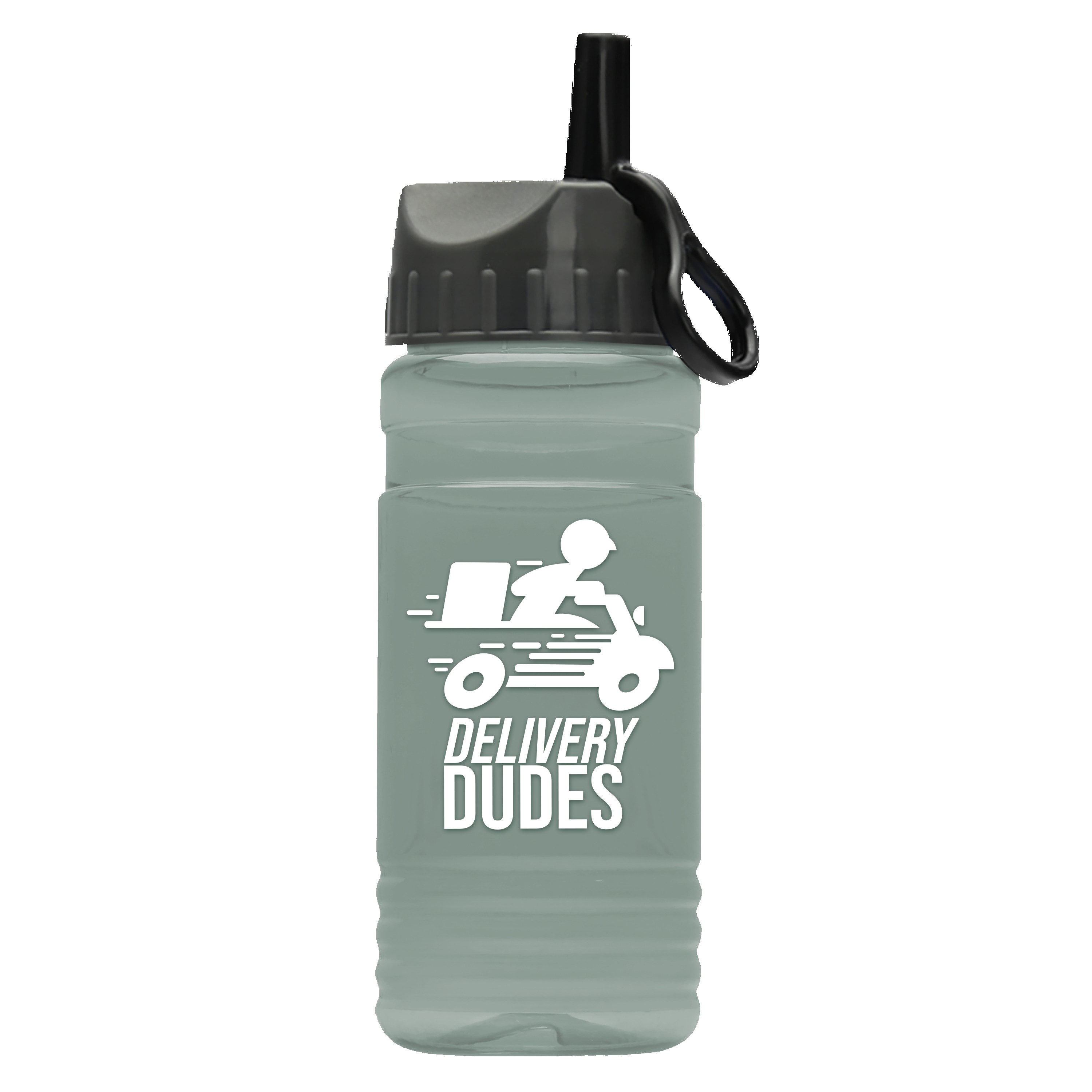 Picture of Garyline® RPET Bottle with Ring-Straw Lid - 20 oz.
