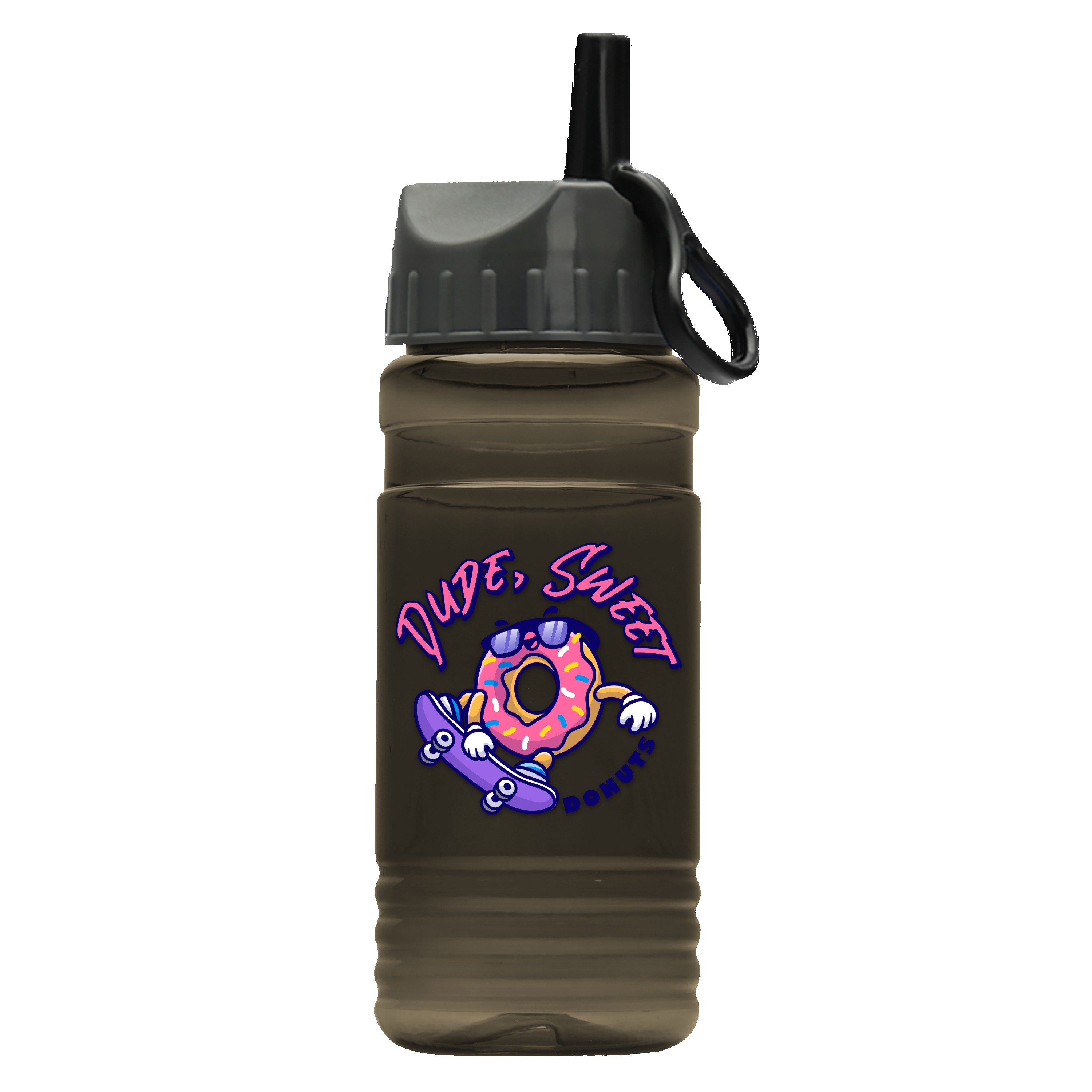 Picture of Garyline® RPET Bottle with Ring-Straw Lid - 20 oz.