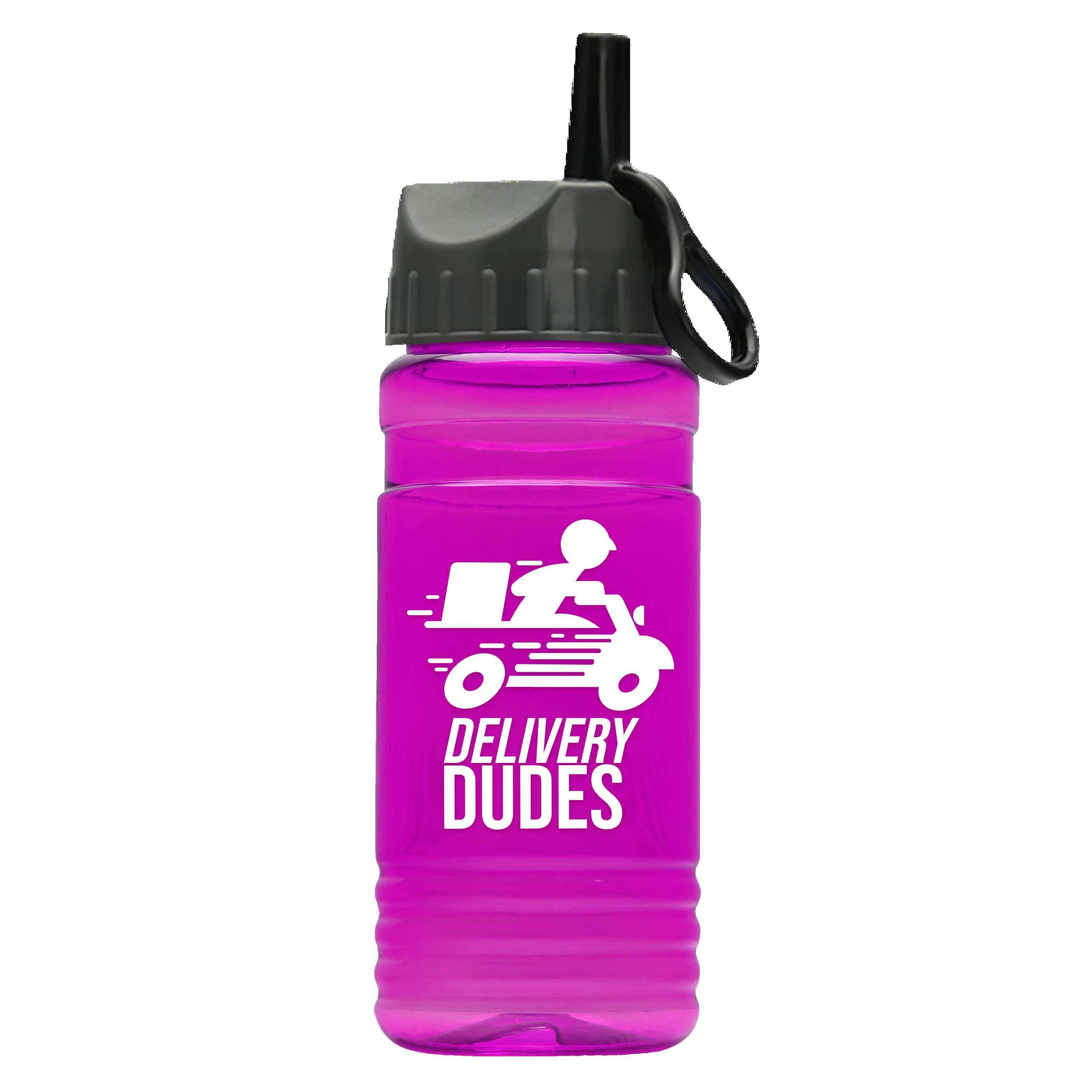 Picture of Garyline® RPET Bottle with Ring-Straw Lid - 20 oz.
