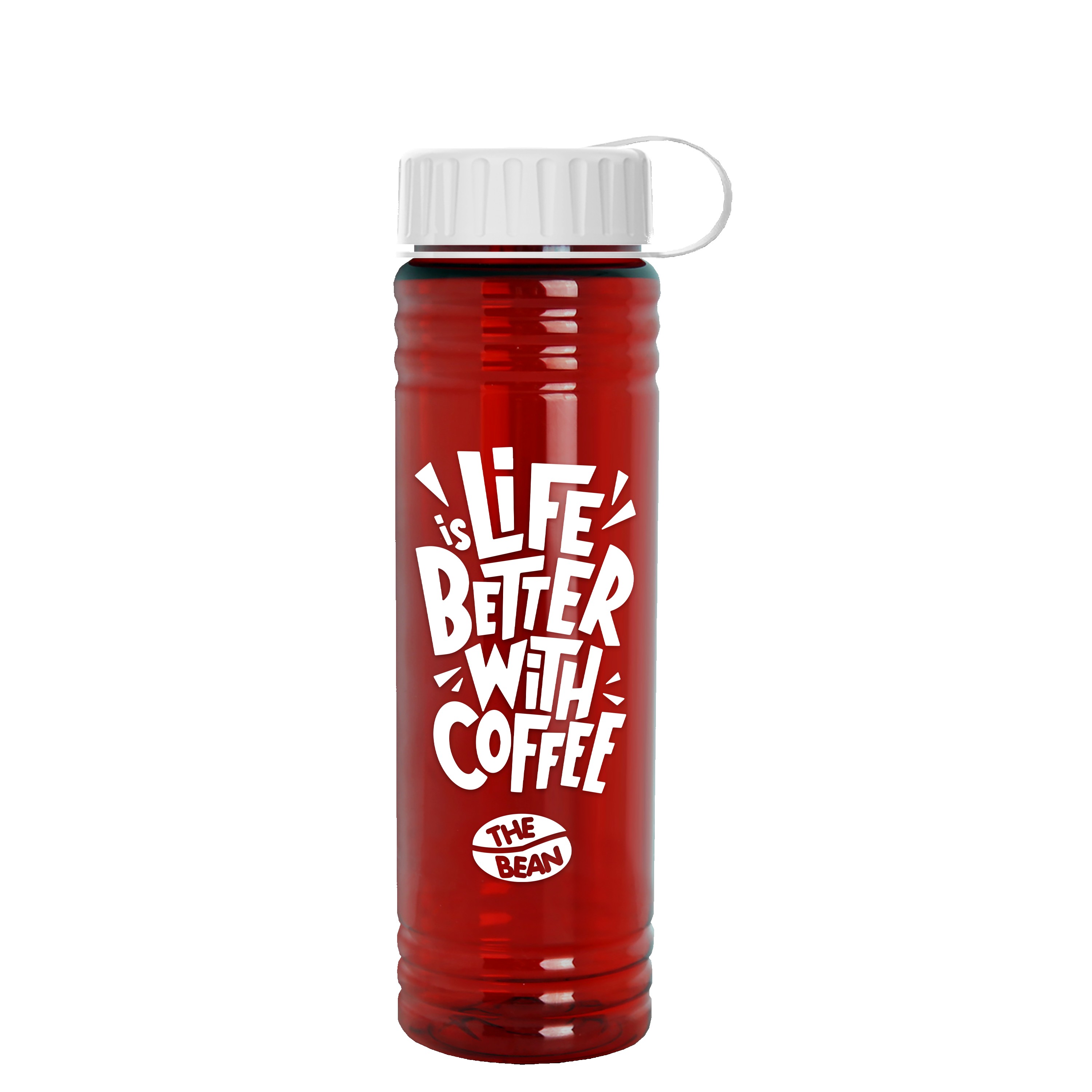 Picture of Garyline® Slim Fit RPET Bottle with Tethered Lid - 24 oz.