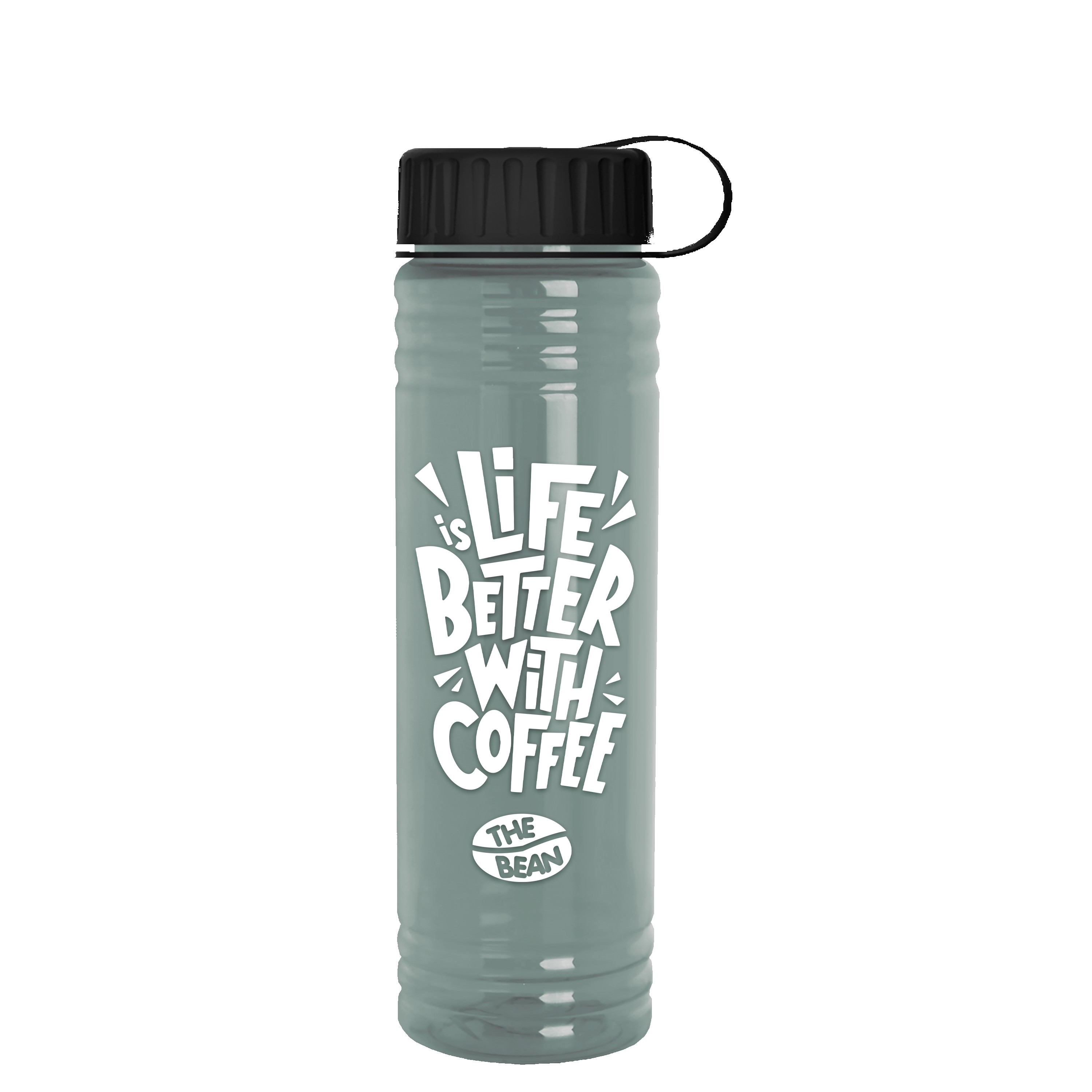 Picture of Garyline® Slim Fit RPET Bottle with Tethered Lid - 24 oz.
