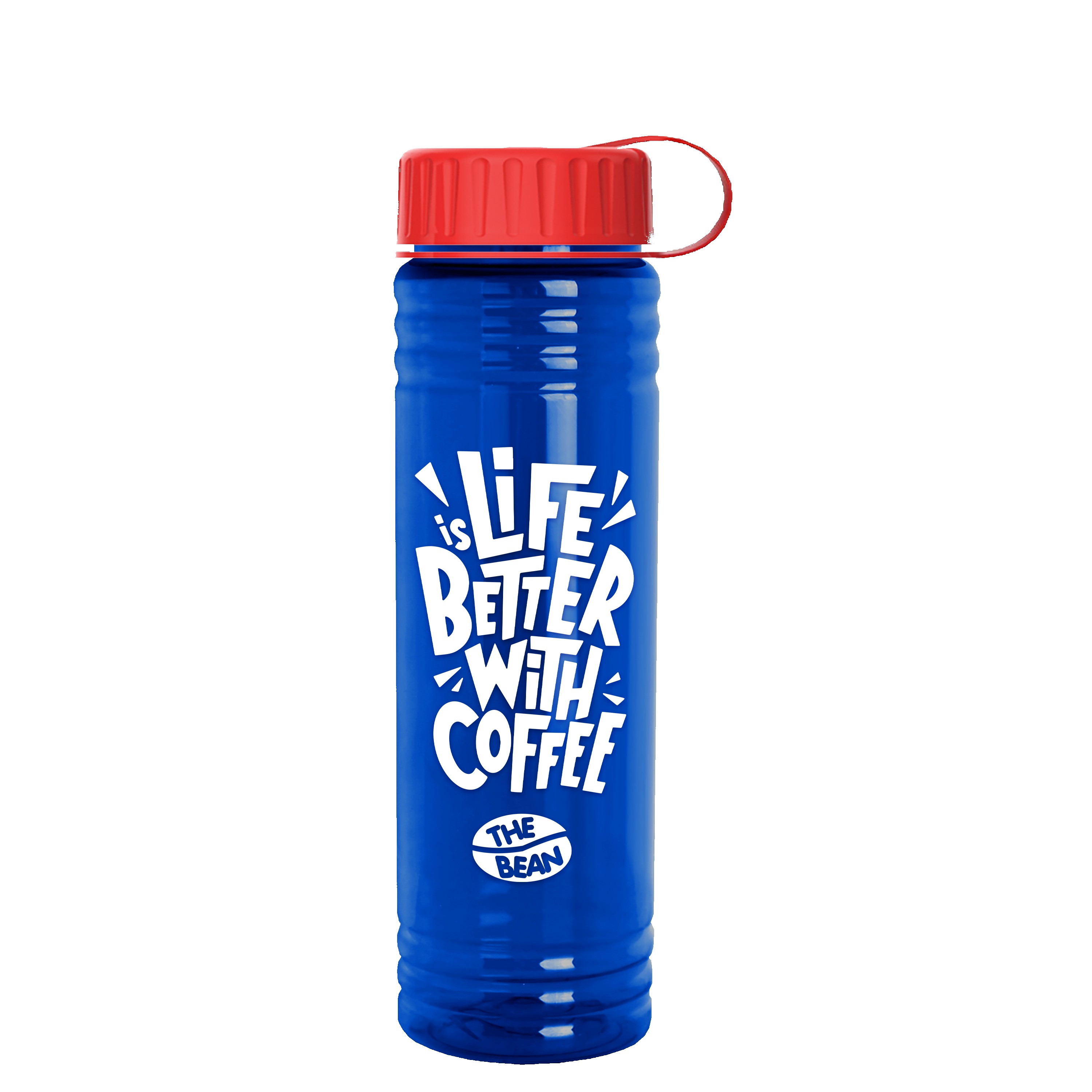 Picture of Garyline® Slim Fit RPET Bottle with Tethered Lid - 24 oz.