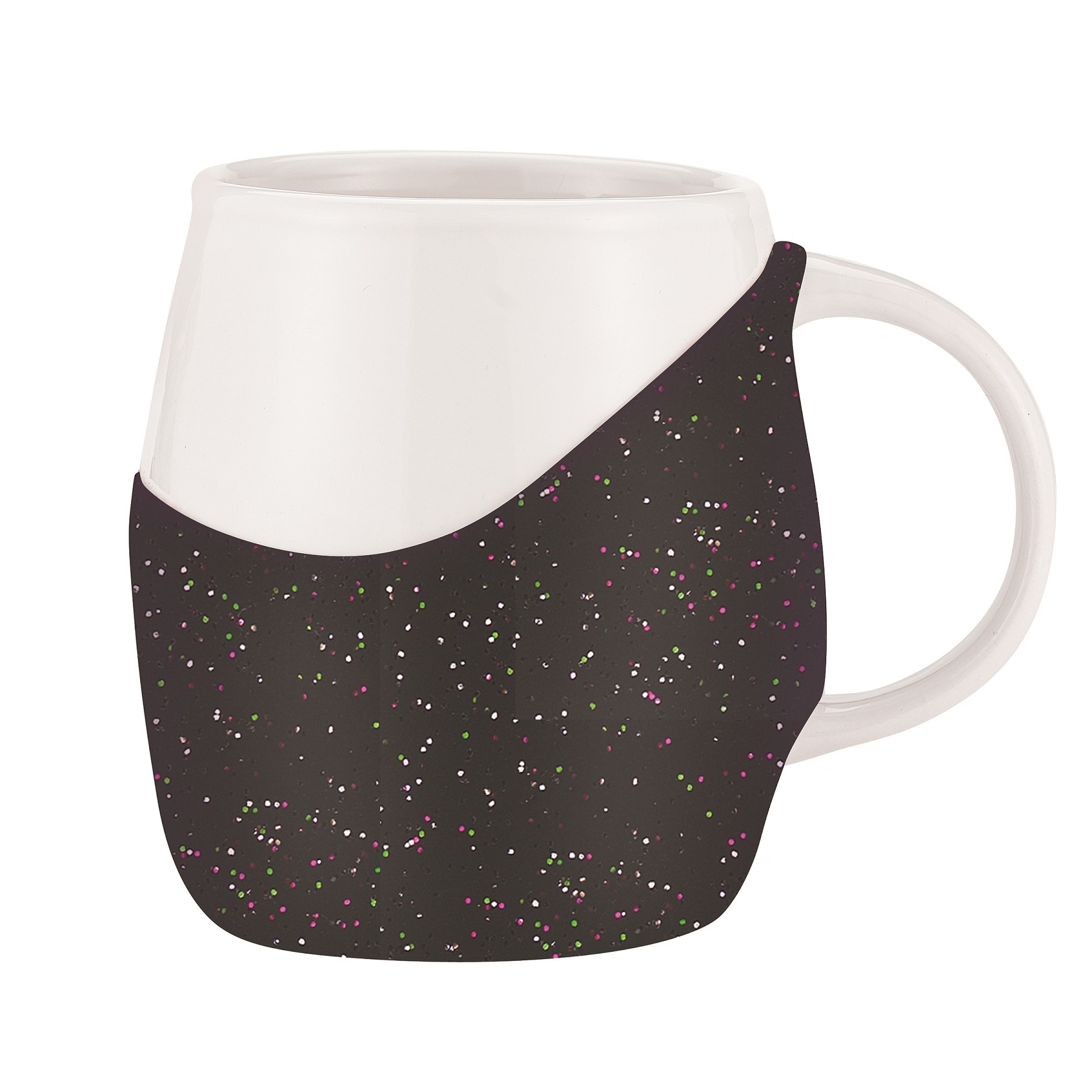 Picture of 14 oz Rotunda with Glitter Band Mug