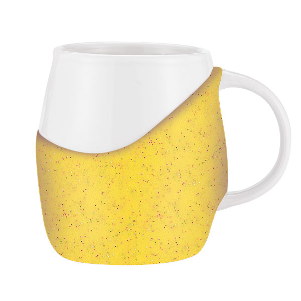 Picture of 14 oz Rotunda with Glitter Band Mug