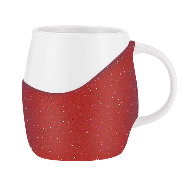 Picture of 14 oz Rotunda with Glitter Band Mug