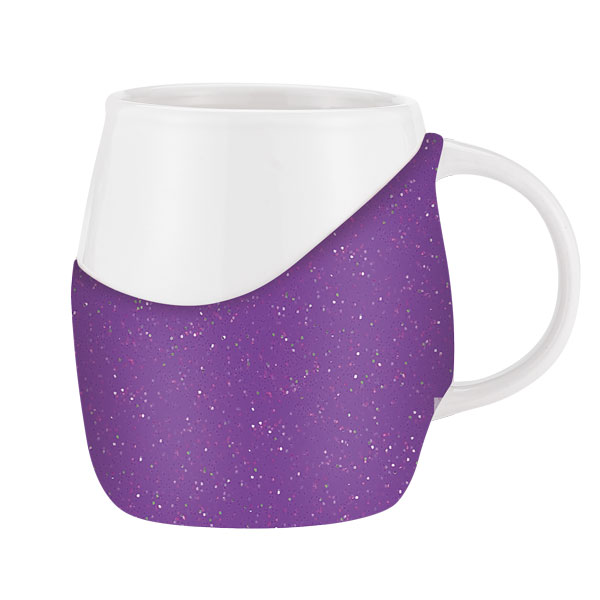 Picture of 14 oz Rotunda with Glitter Band Mug
