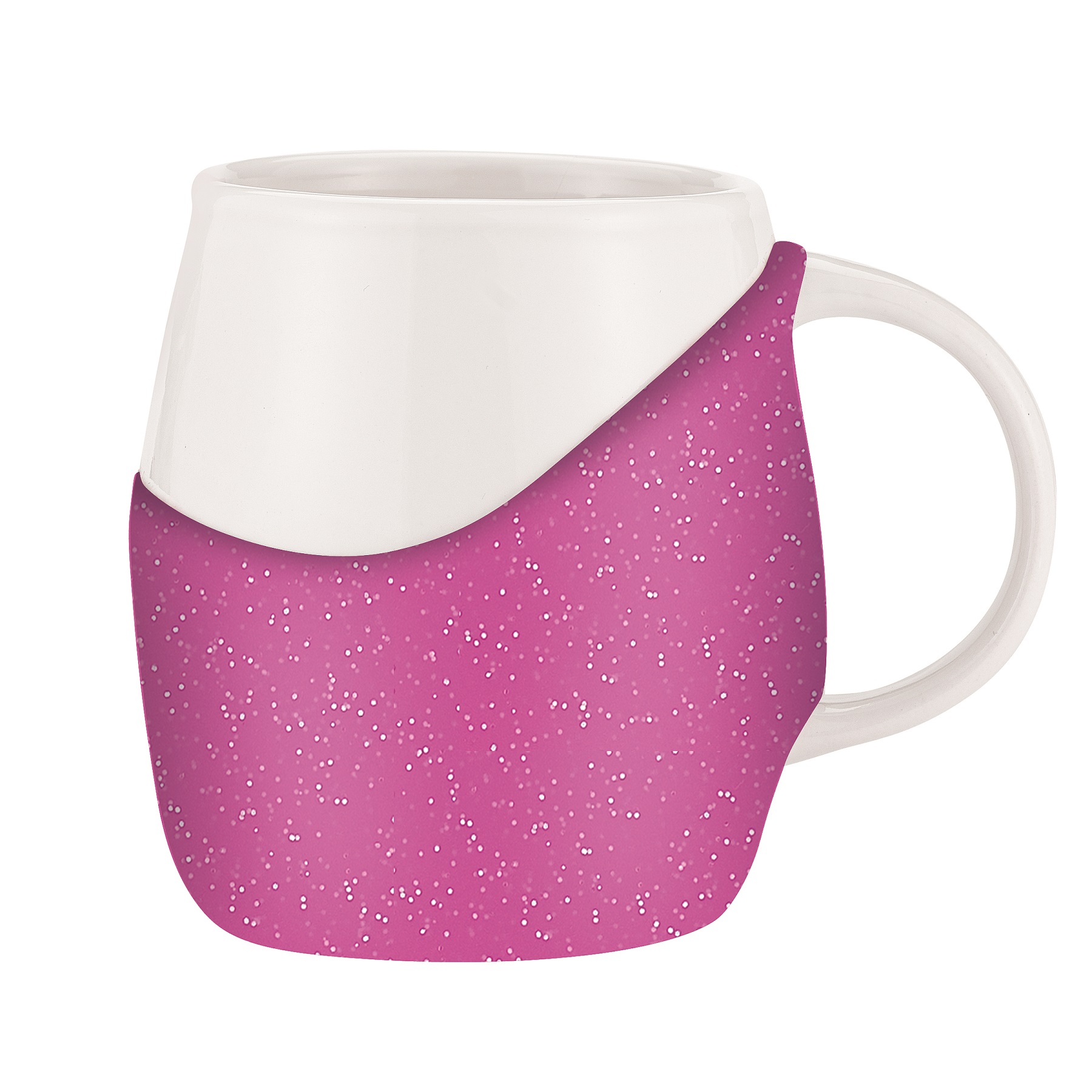 Picture of 14 oz Rotunda with Glitter Band Mug