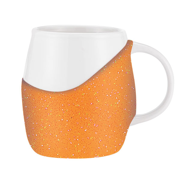 Picture of 14 oz Rotunda with Glitter Band Mug