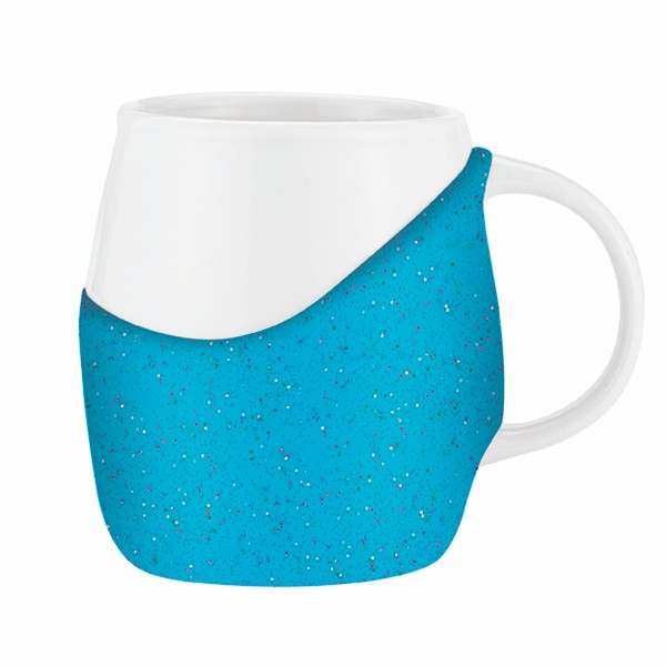 Picture of 14 oz Rotunda with Glitter Band Mug
