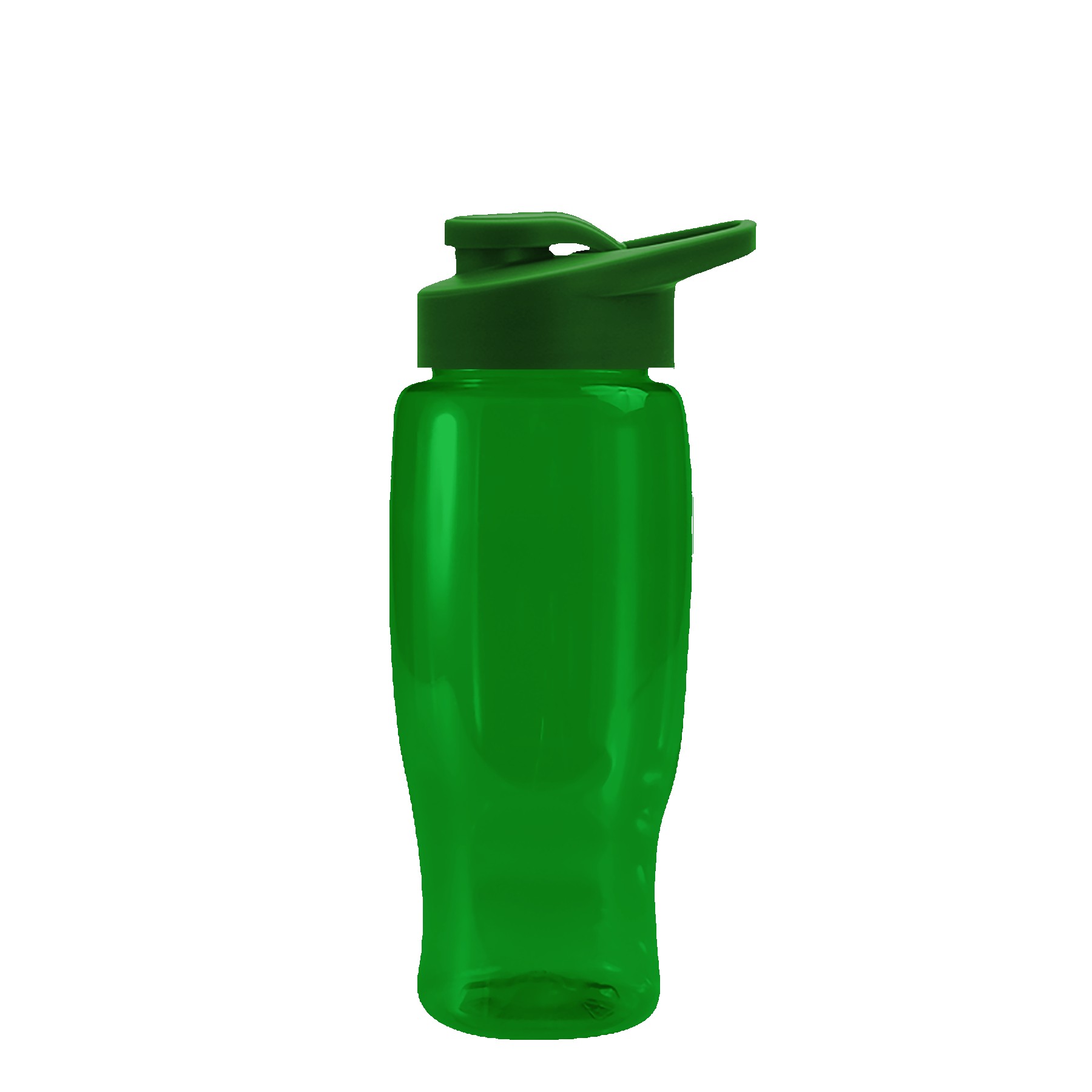 Picture of UpCycle Poly-Pure 27 oz. Transparent Bottle with Drink Thru Lid