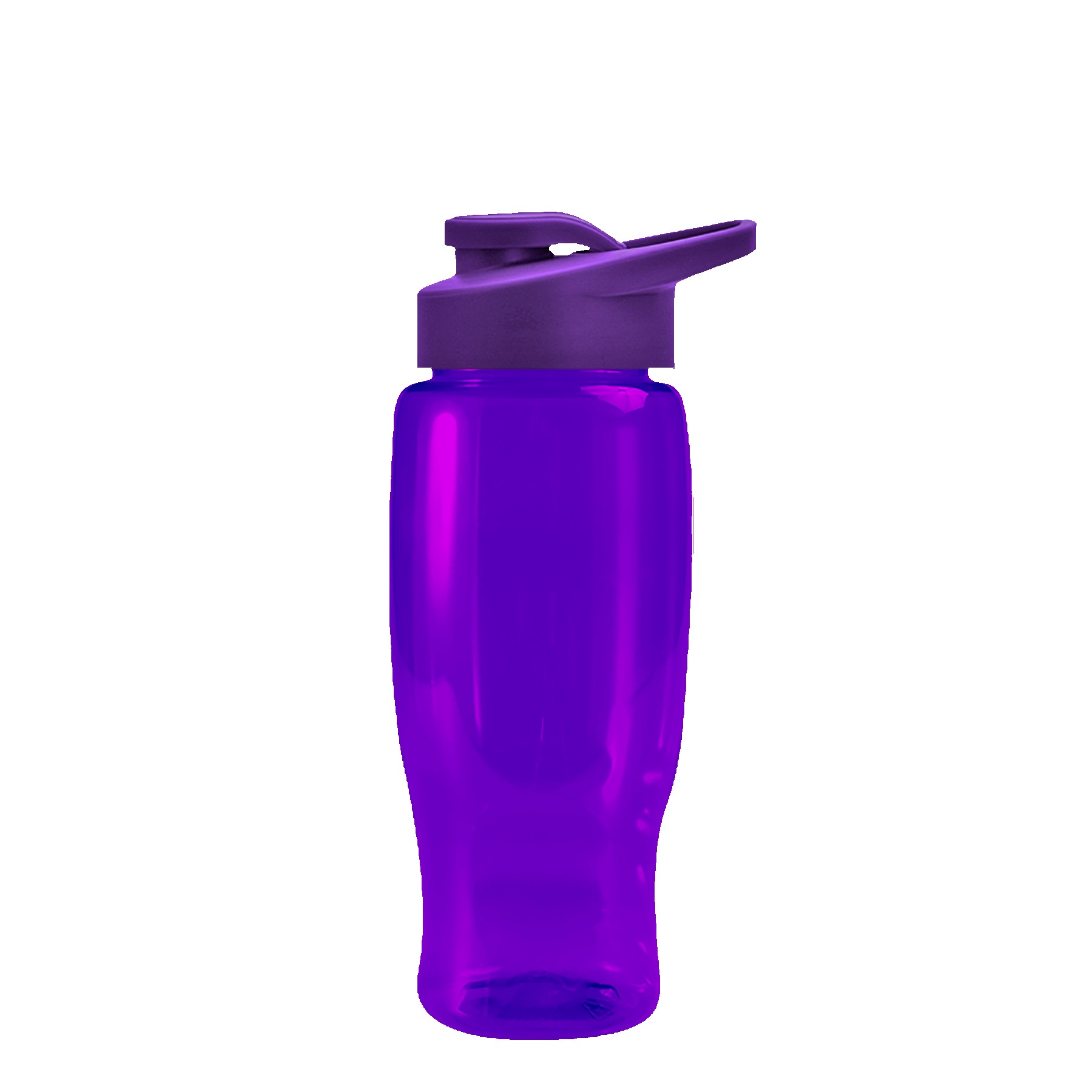 Picture of UpCycle Poly-Pure 27 oz. Transparent Bottle with Drink Thru Lid