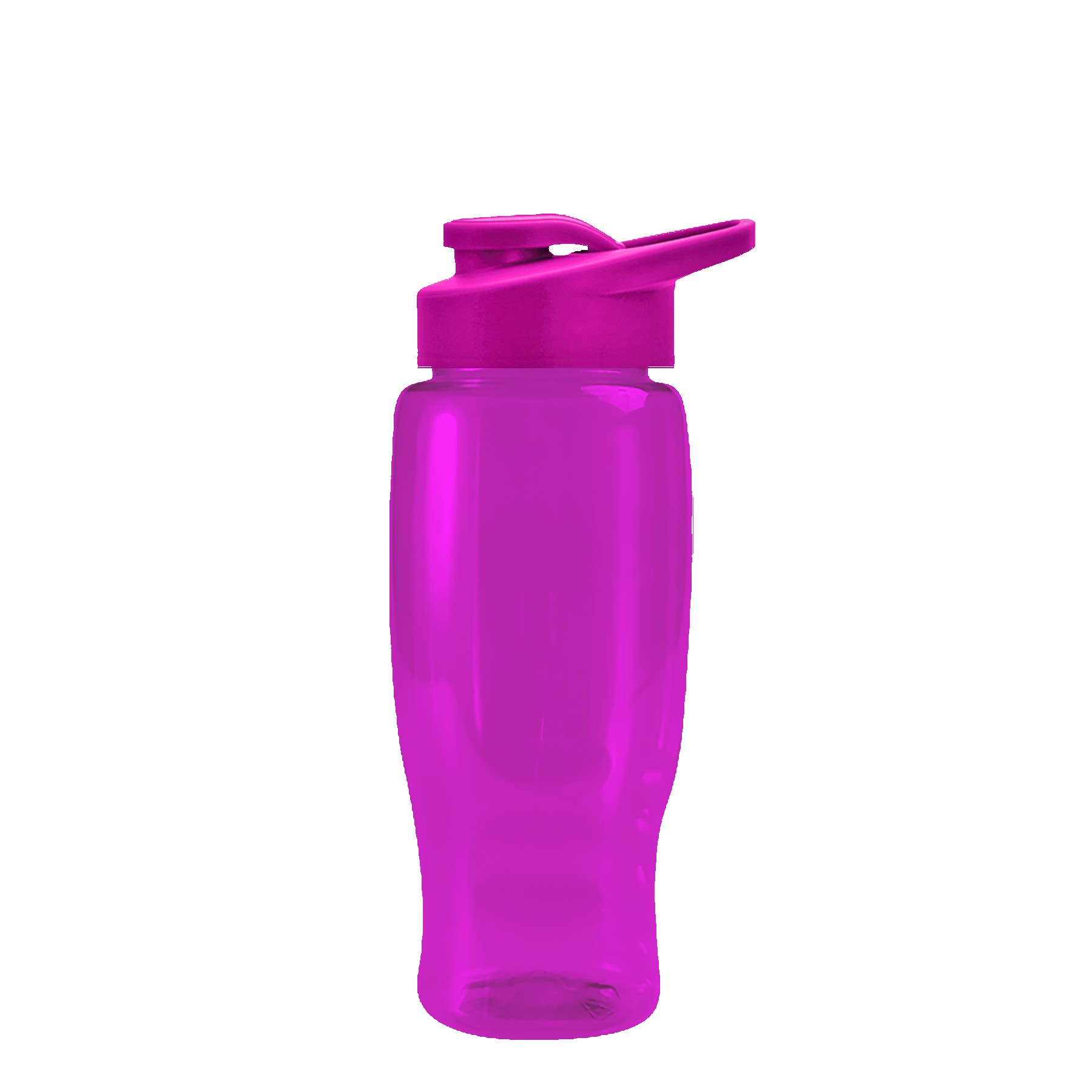 Picture of UpCycle Poly-Pure 27 oz. Transparent Bottle with Drink Thru Lid