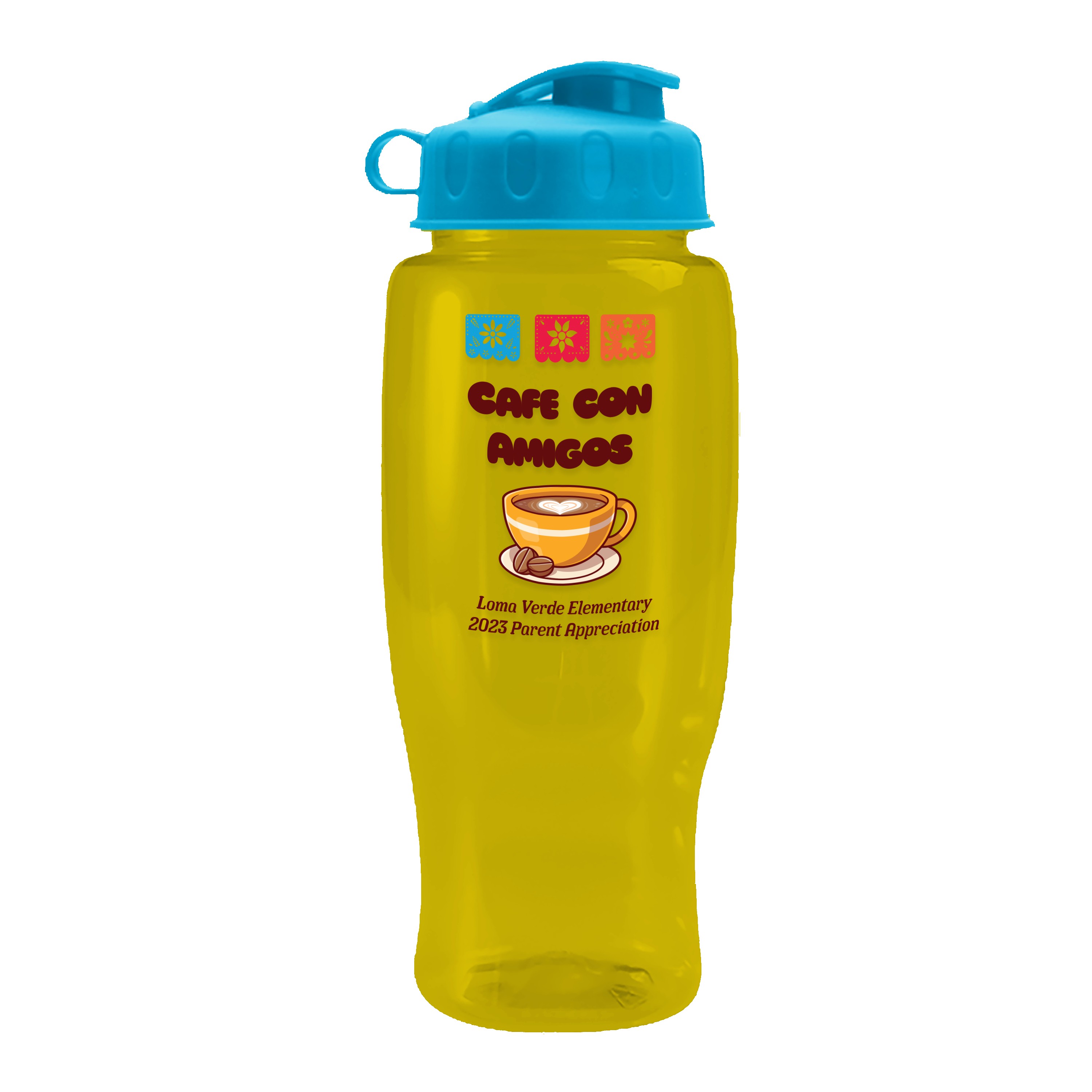 Picture of Garyline® Poly+ Recycled Bottle with Flip Lid - 27 oz.