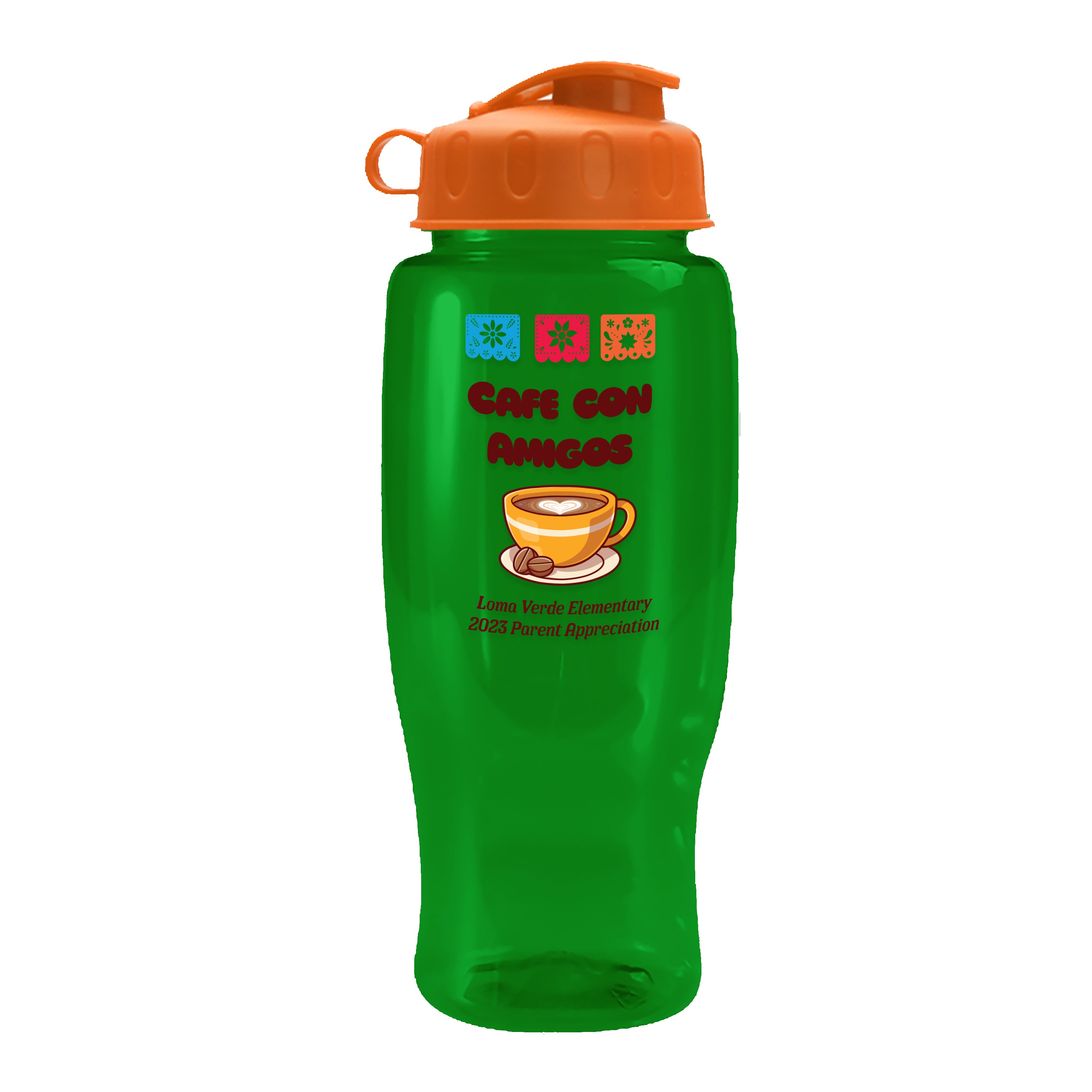 Picture of Garyline® Poly+ Recycled Bottle with Flip Lid - 27 oz.