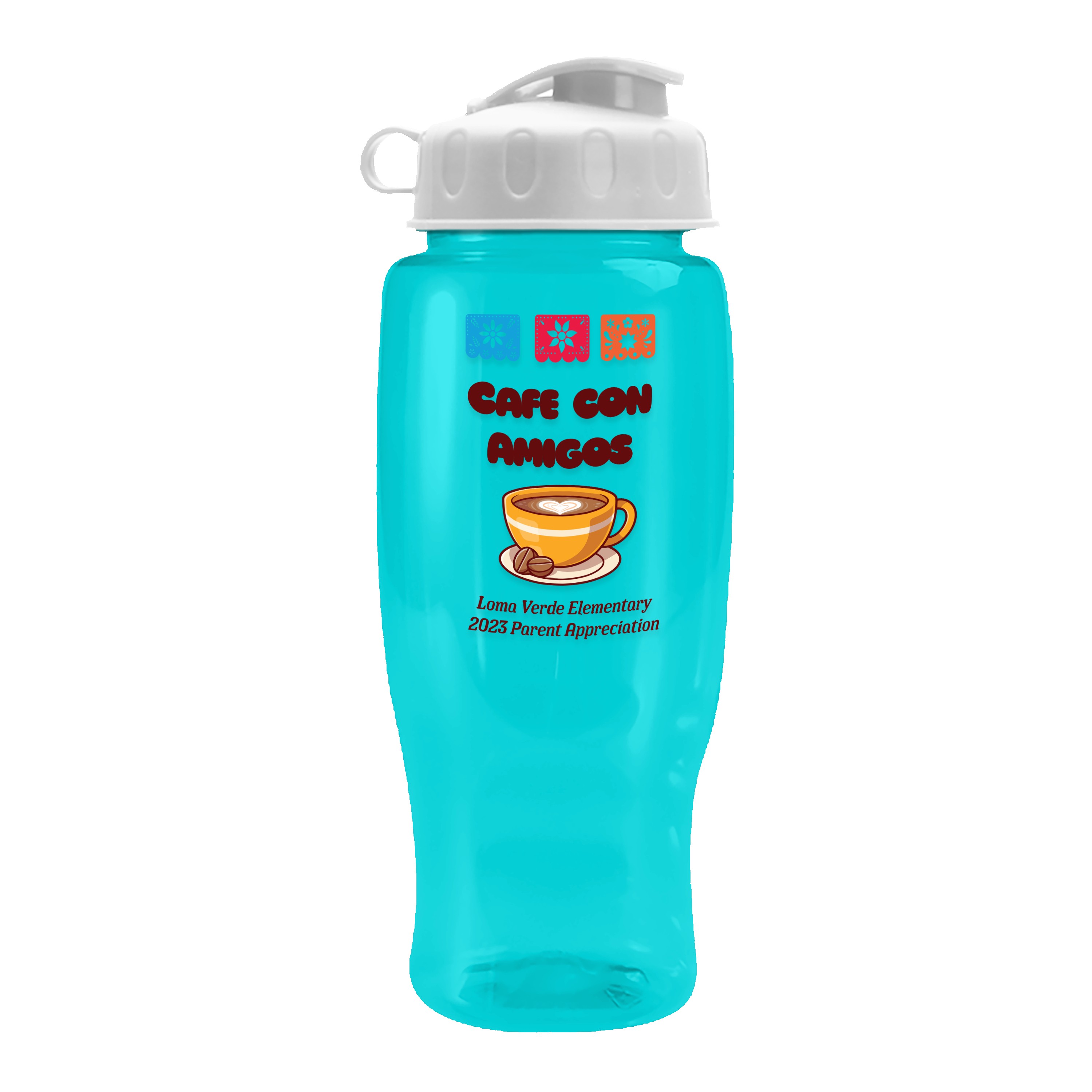 Picture of Garyline® Poly+ Recycled Bottle with Flip Lid - 27 oz.