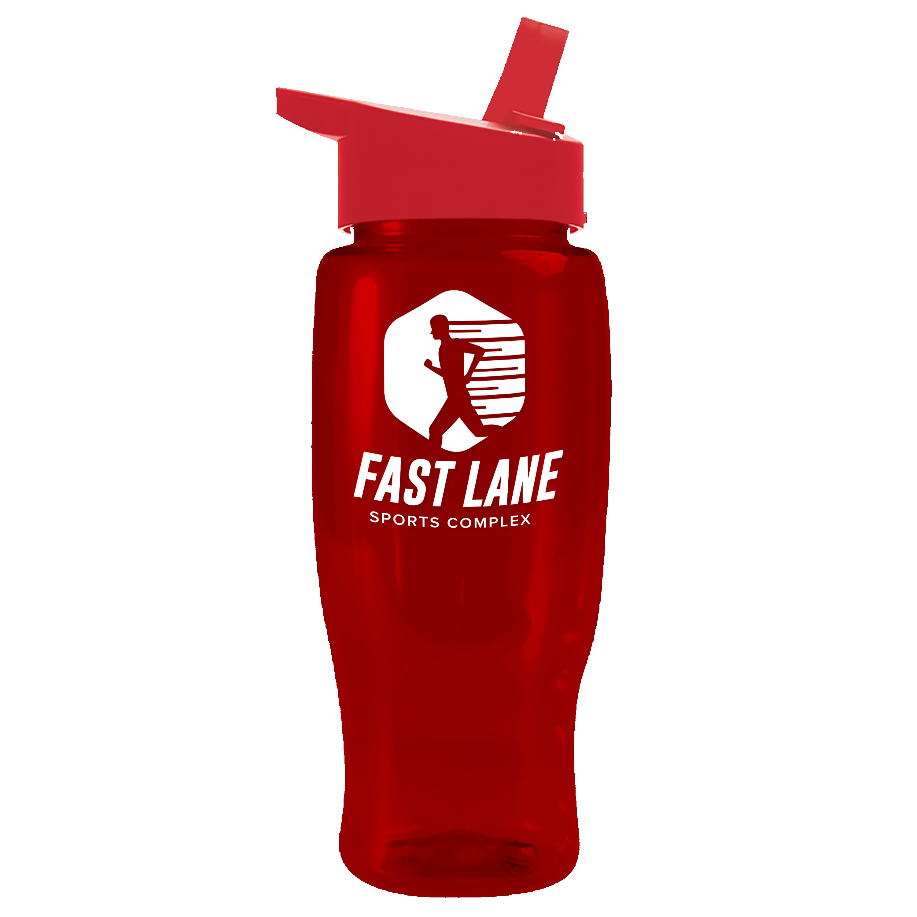 Picture of Garyline® Poly+ Recycled Bottle with Flip-Straw Lid - 27 oz.