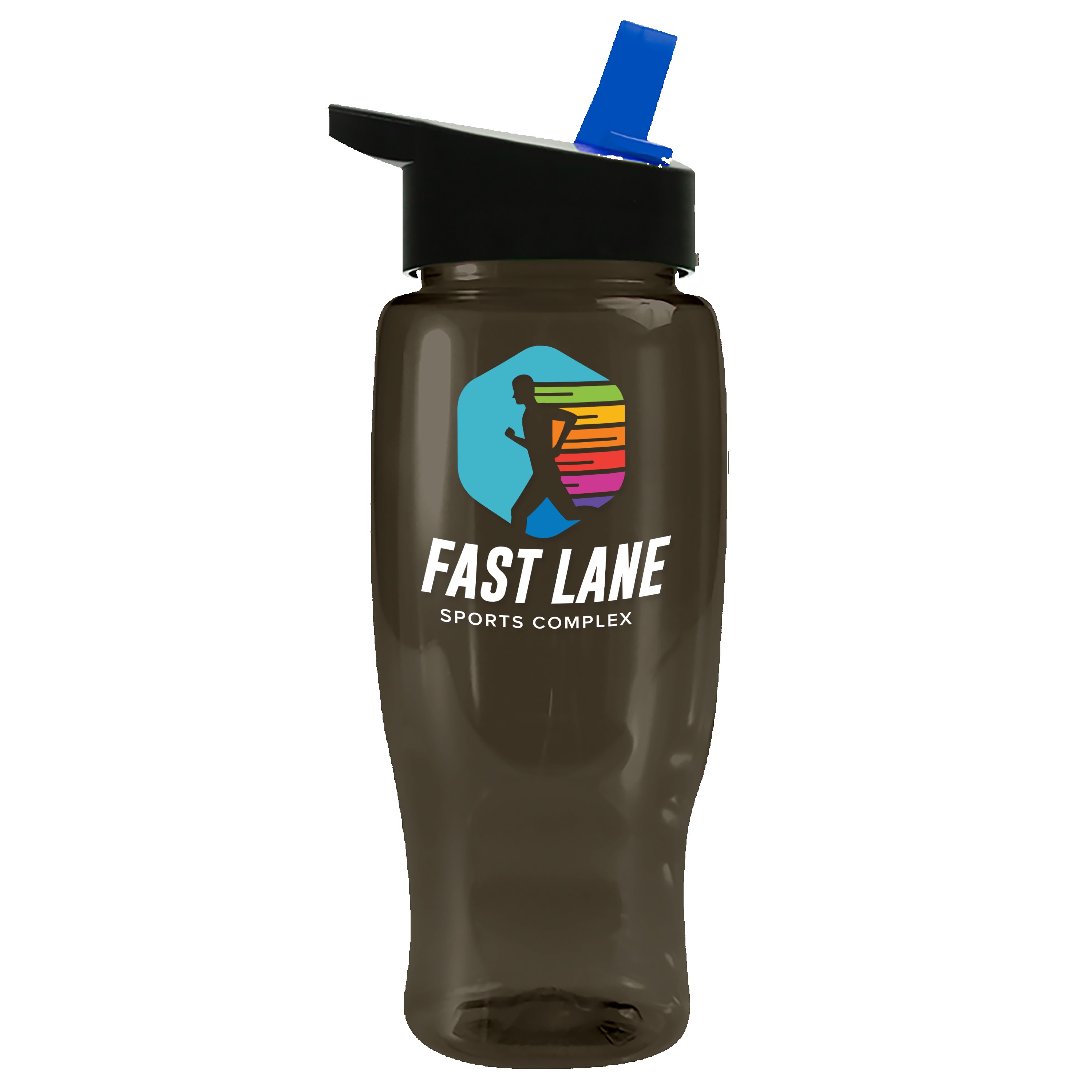 Picture of Garyline® Poly+ Recycled Bottle with Flip-Straw Lid - 27 oz.