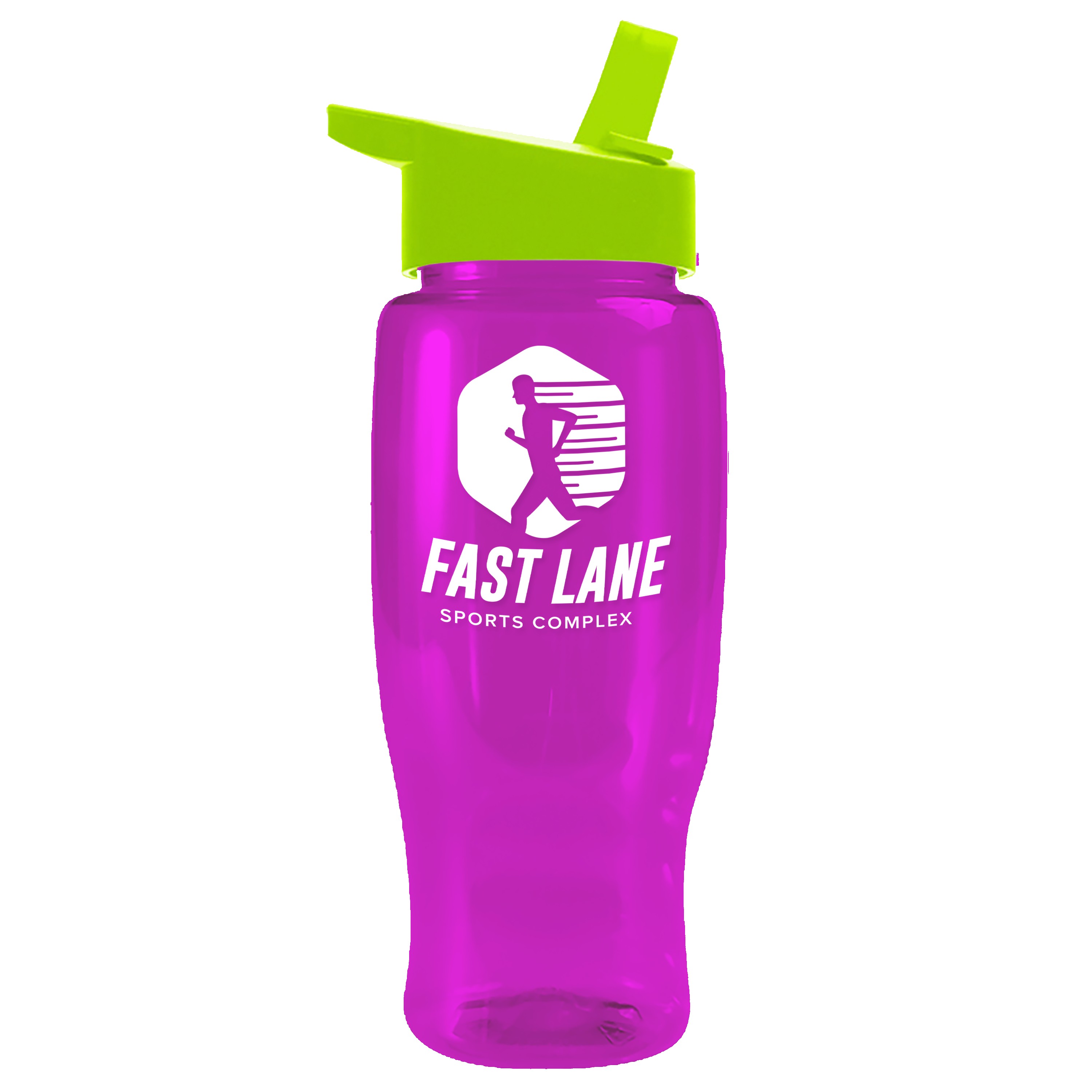 Picture of Garyline® Poly+ Recycled Bottle with Flip-Straw Lid - 27 oz.