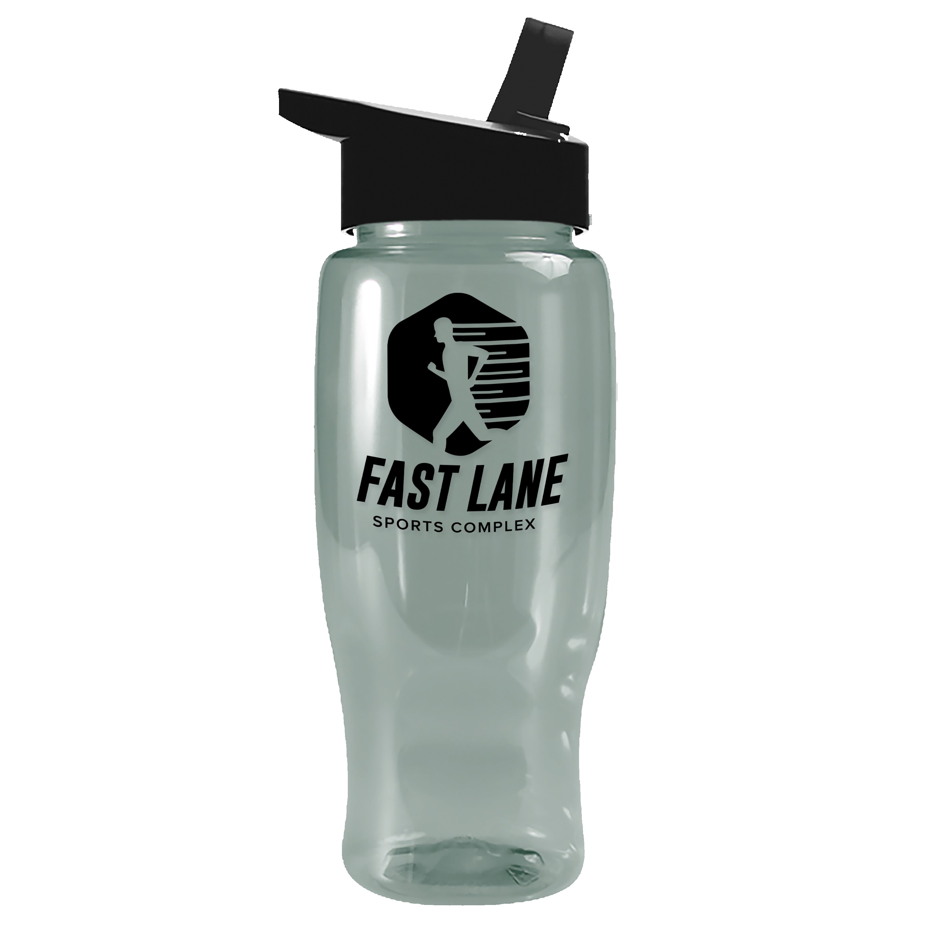 Picture of Garyline® Poly+ Recycled Bottle with Flip-Straw Lid - 27 oz.