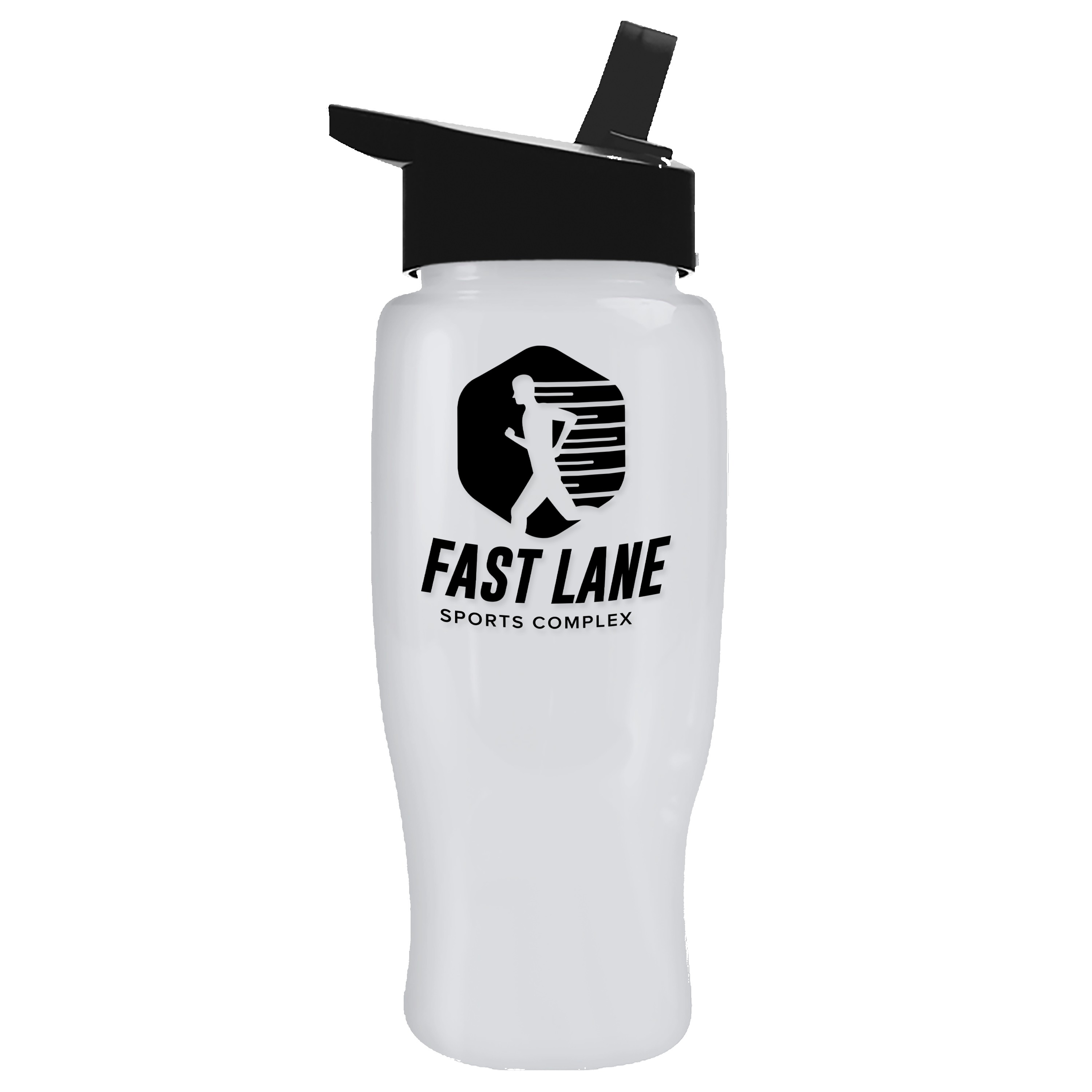 Picture of Garyline® Poly+ Recycled Bottle with Flip-Straw Lid - 27 oz.